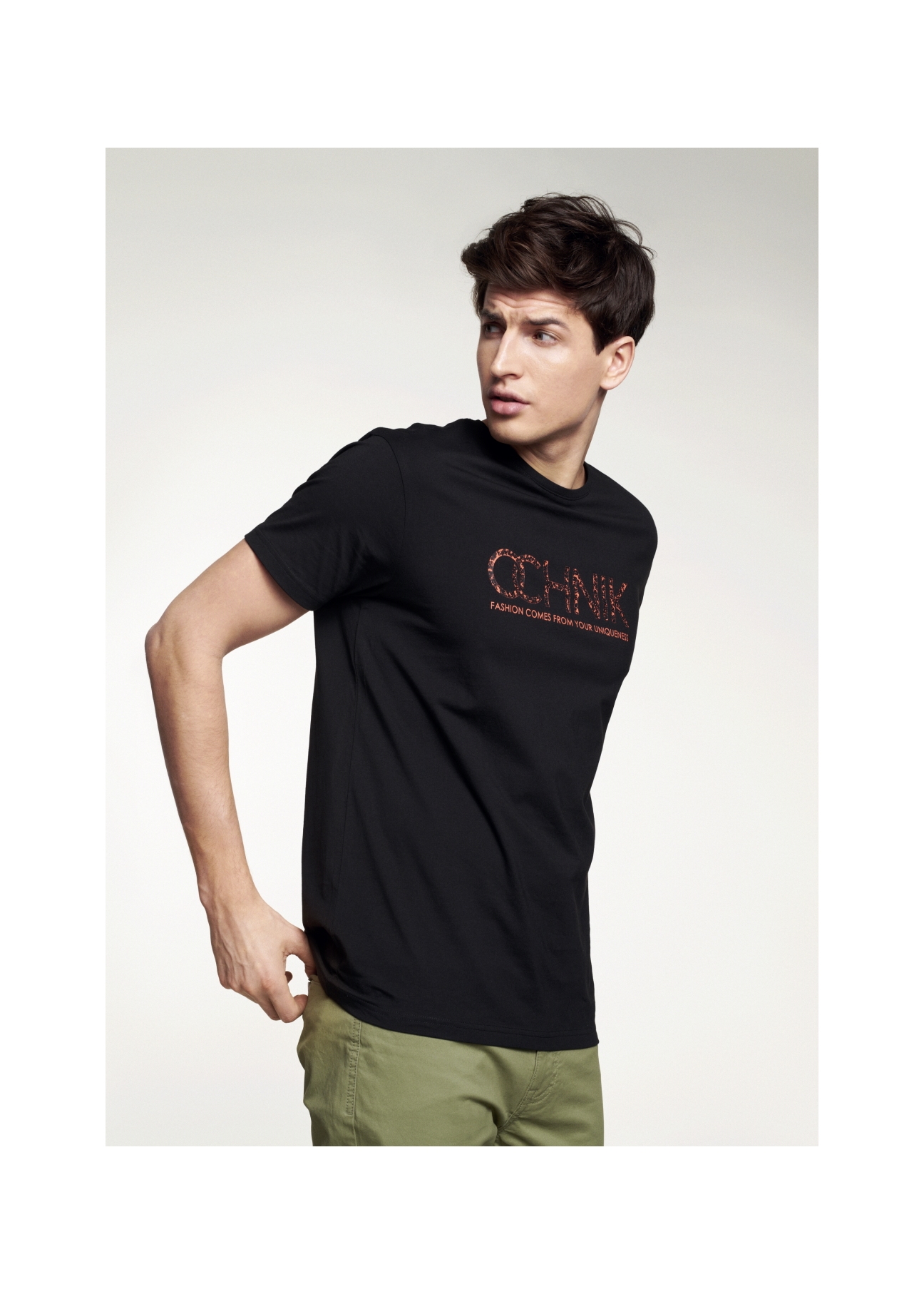 T-shirt męski TSHMT-0051-99(W21)-03