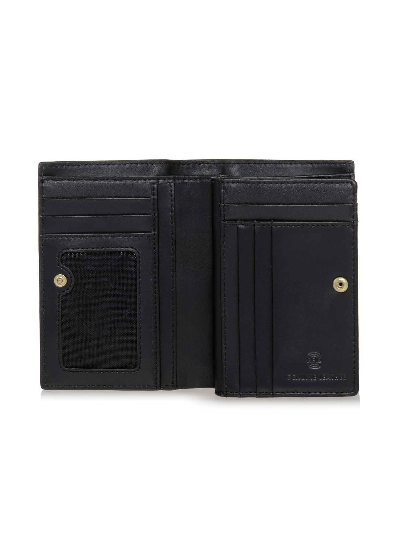 Czarny skórzany portfel damski PORES-0834-99(W23)-04