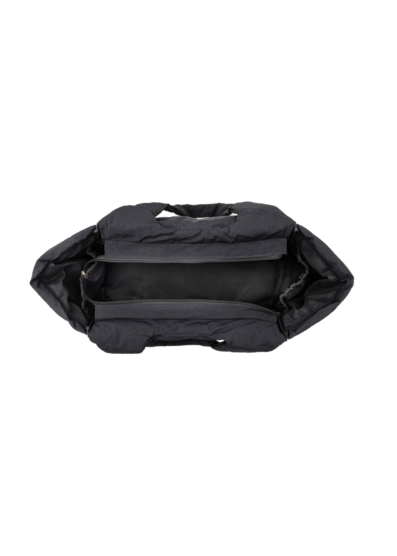 Czarna torebka shopper damska TOREN-0336-99(W26), widok produktu w środku na białym tle.