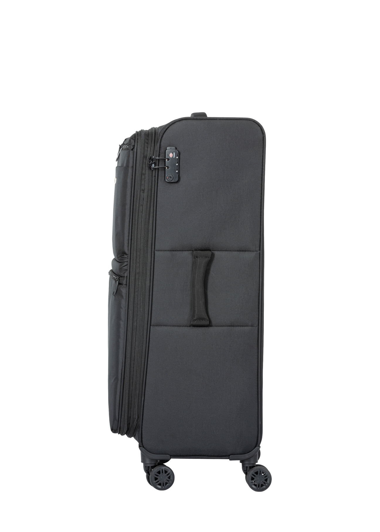 Komplet walizek na kółkach 19"/24"/28" WALNY-0048-99(W26), widok produktu z boku na białym tle.