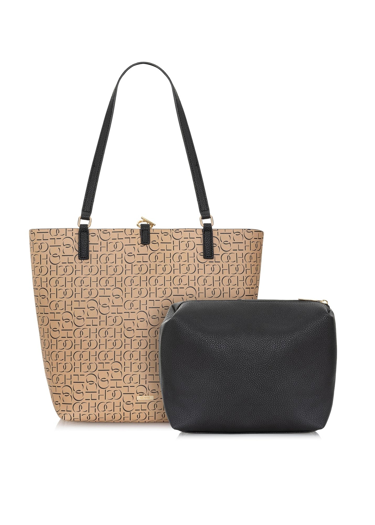 Torebka damska shopper z monogramem TOREC-0765-81(W23)-06