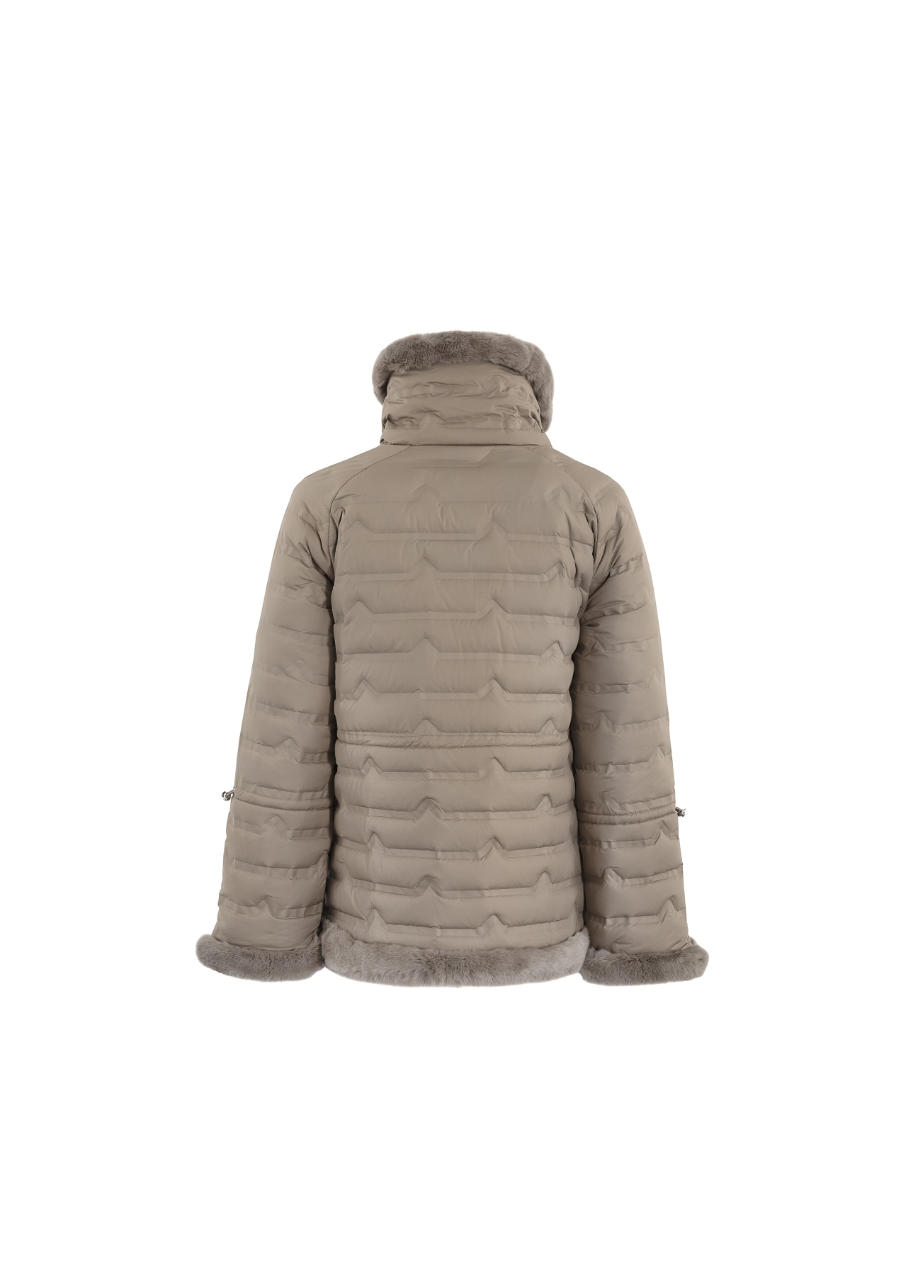 Kurtka puchowa damska z troczkami KURDT-0099-81(Z18)-03
