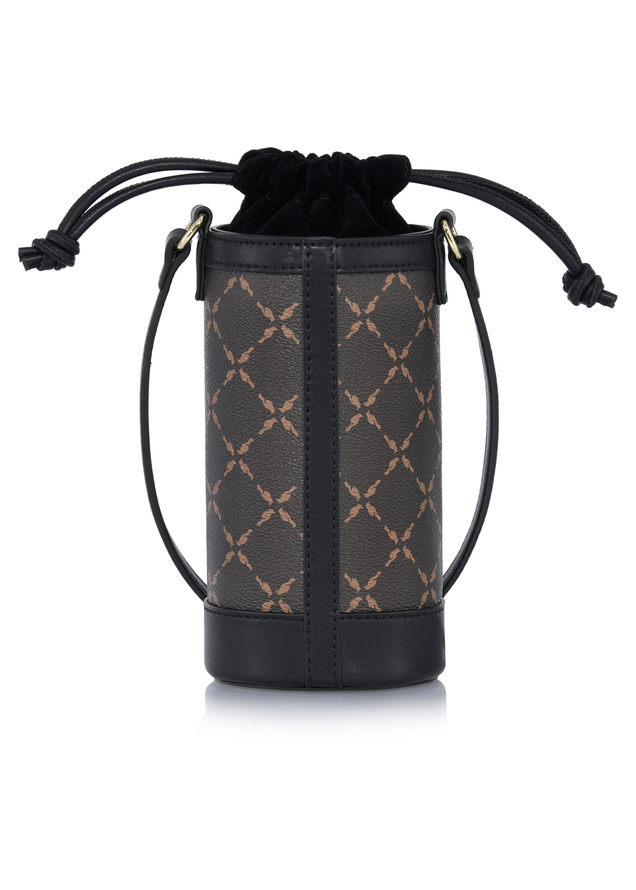 Brązowa torebka damska z monogramem TOREC-0895-98(W24)-03