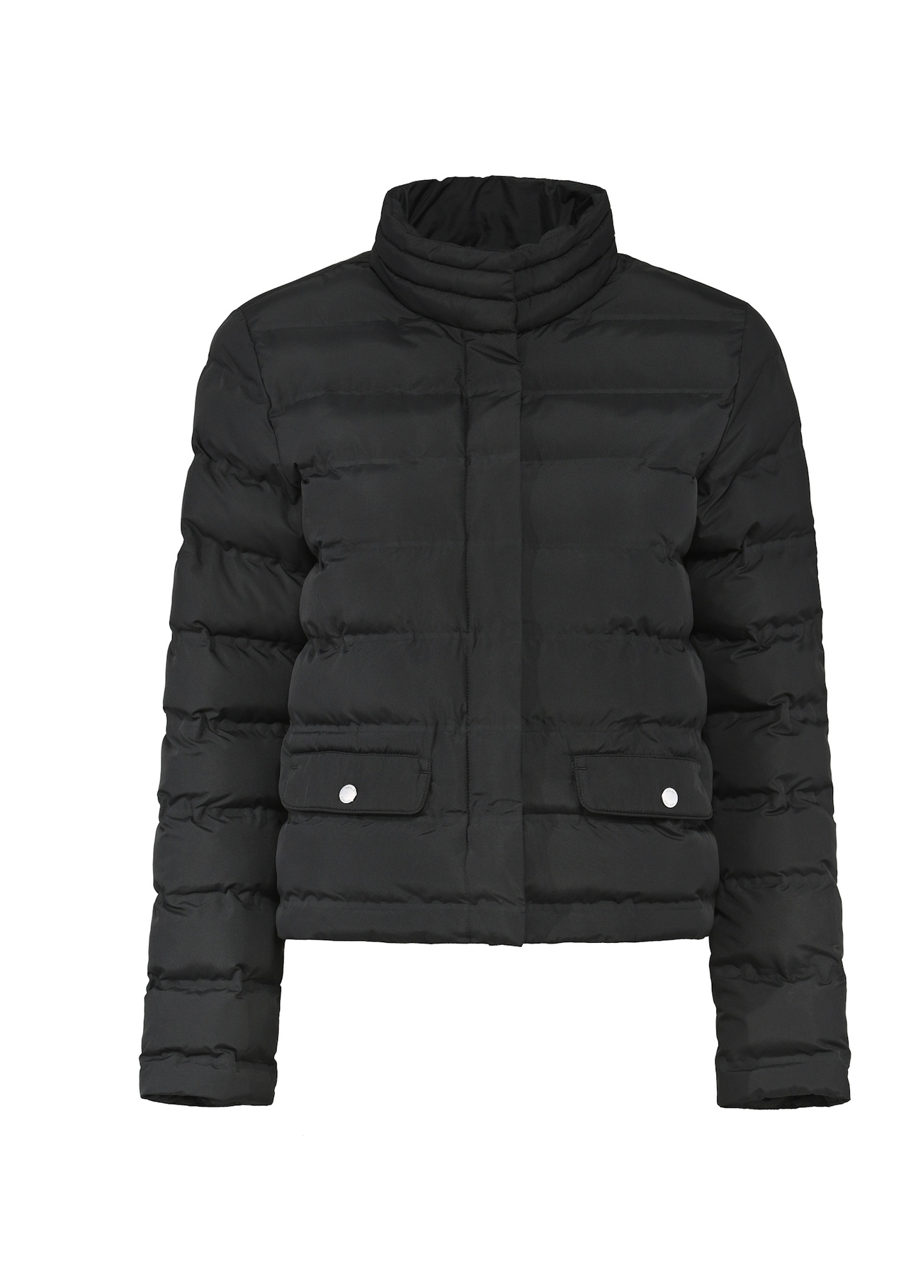 Pikowana czarna kurtka damska KURDT-0495-99(Z25)