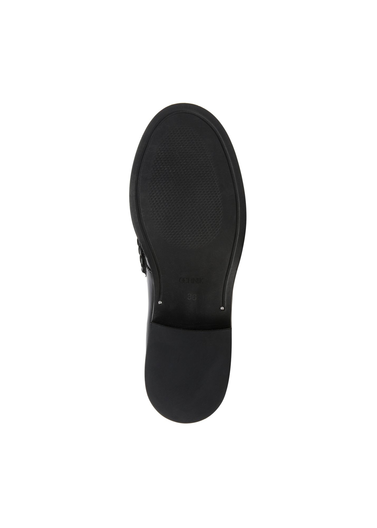 Skórzane loafersy damskie z klamrą BUTYD-1022-97(Z23)-04