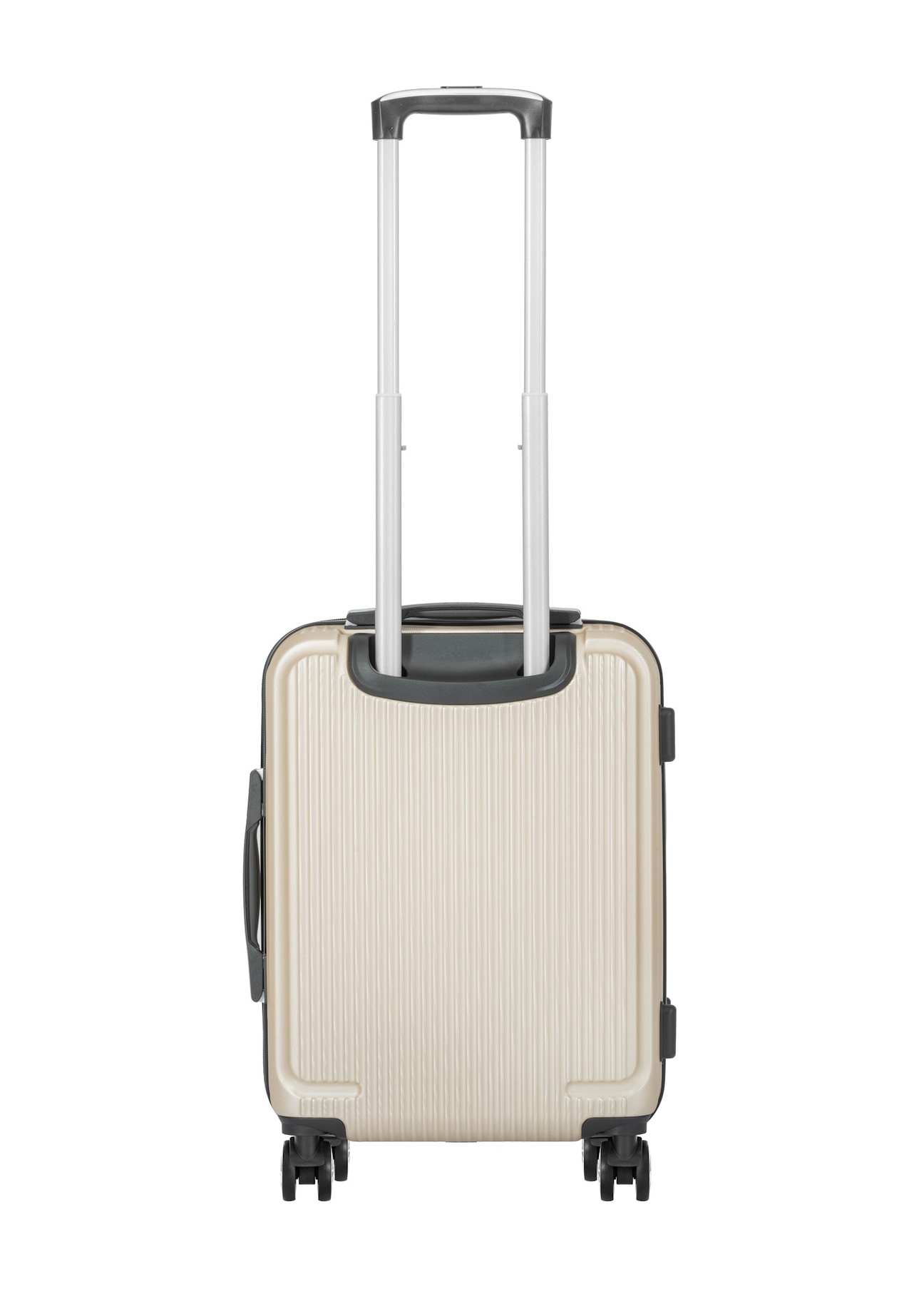 Walizka kabinowa na kółkach WALAB-0053-0X-19(W26), widok produktu z tyłu na białym tle.