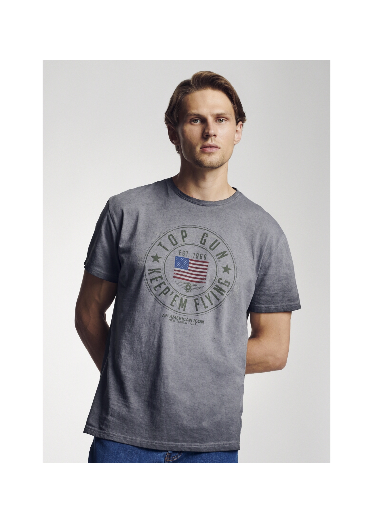 T-shirt męski TSHMT-0053-91(Z21)-01