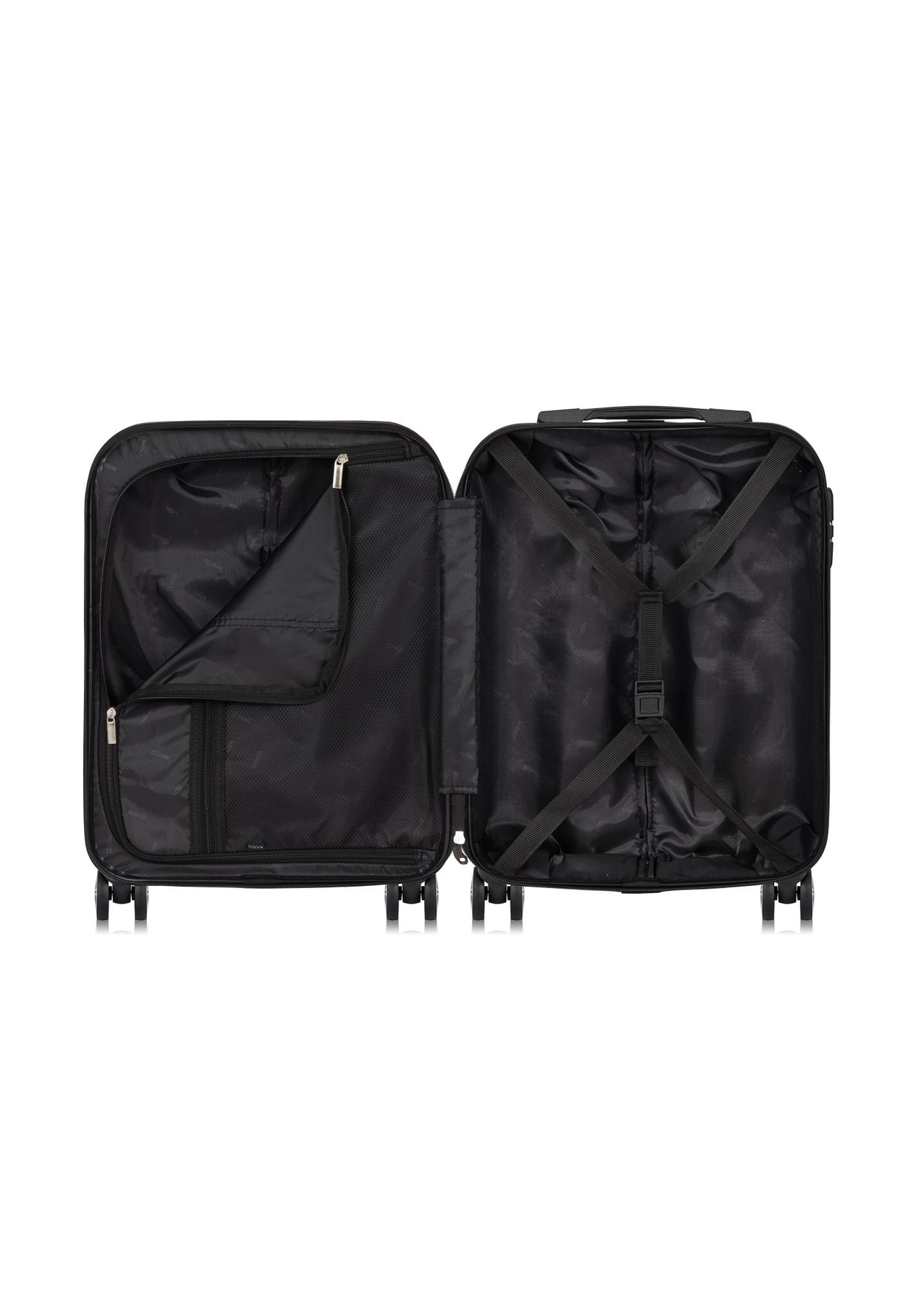 Walizka mała na kółkach WALPC-0012-7C-19(W26), widok produktu w środku na białym tle.