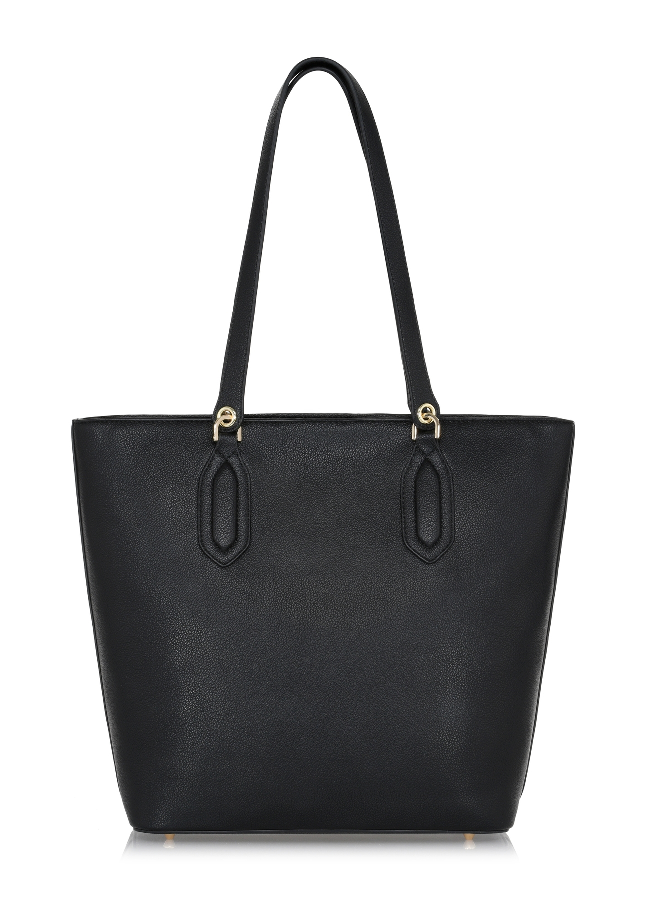 Czarna damska torebka shopper TOREC-0905A-99(W25)-03