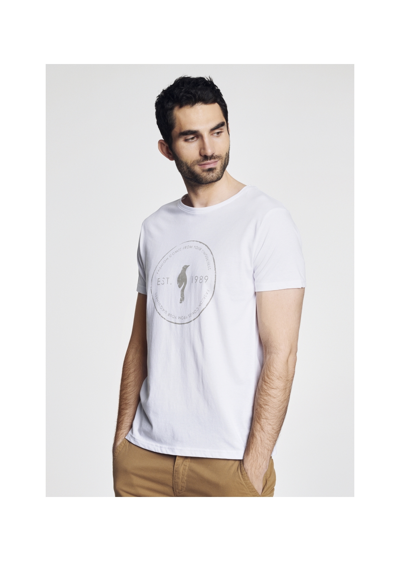 T-shirt męski TSHMT-0052-11(W21)-01