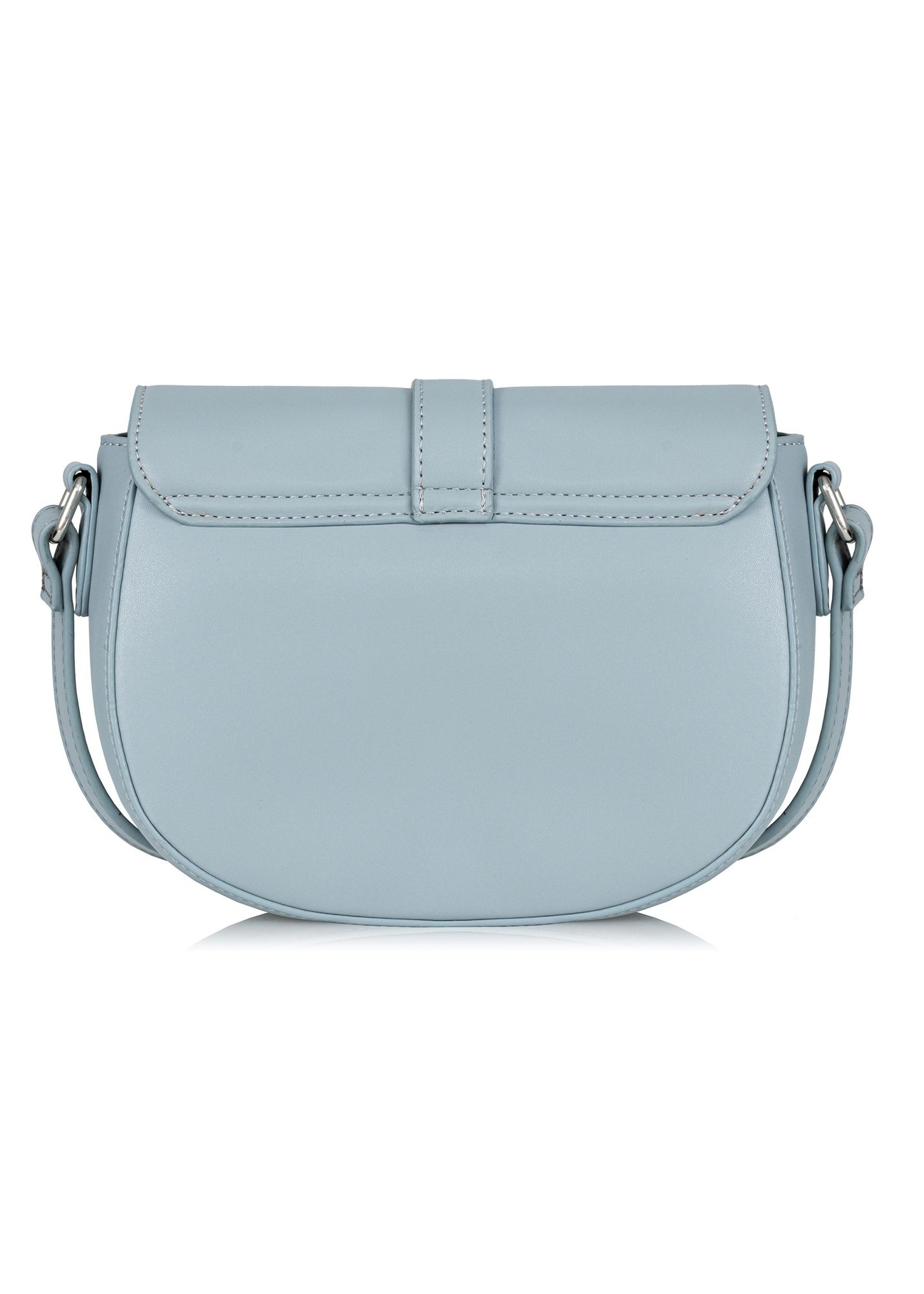 Niebieska torebka damska typu saddle bag TOREC-0758-61(W23)-04