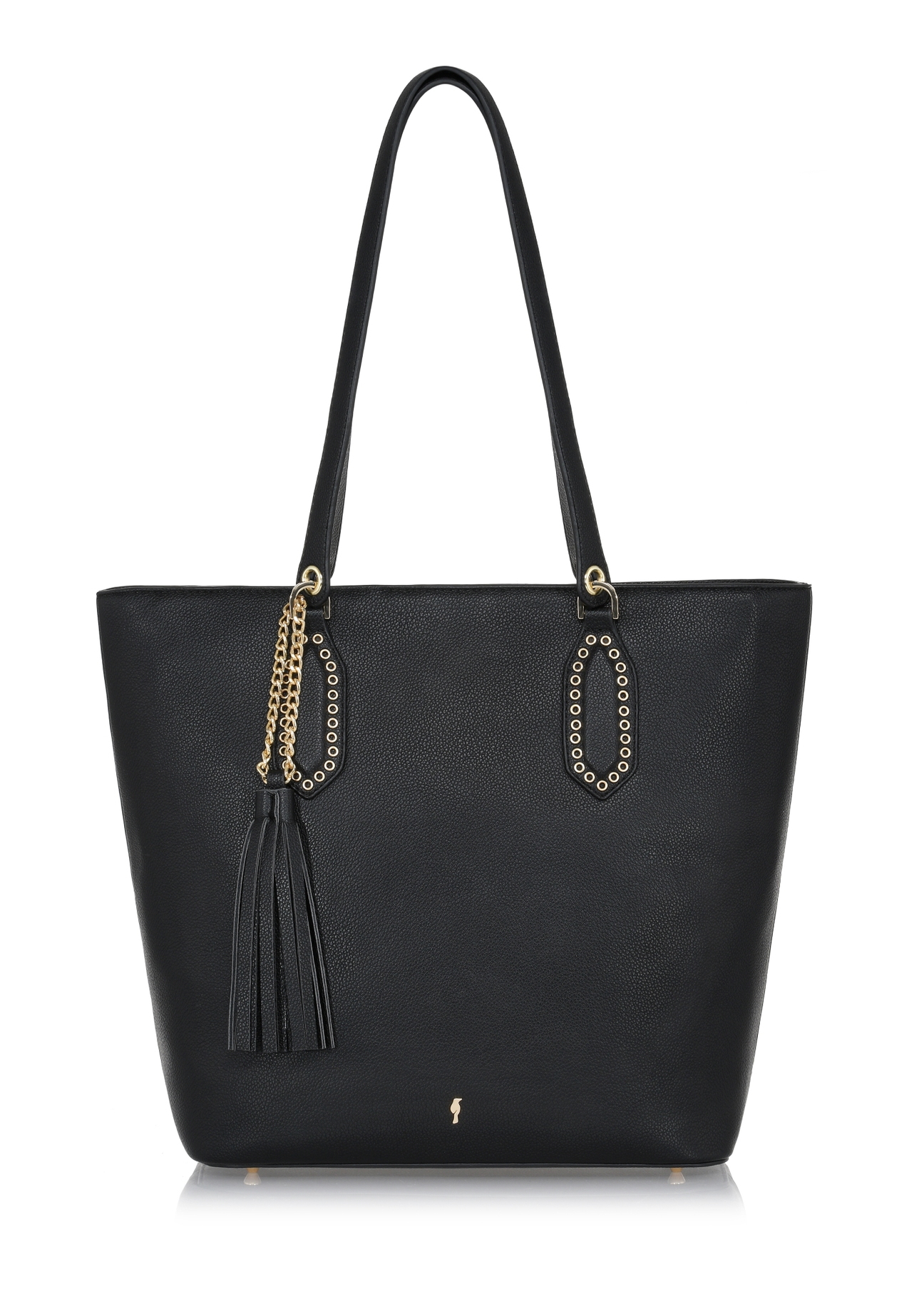 Czarna damska torebka shopper TOREC-0905A-99(W25)-01