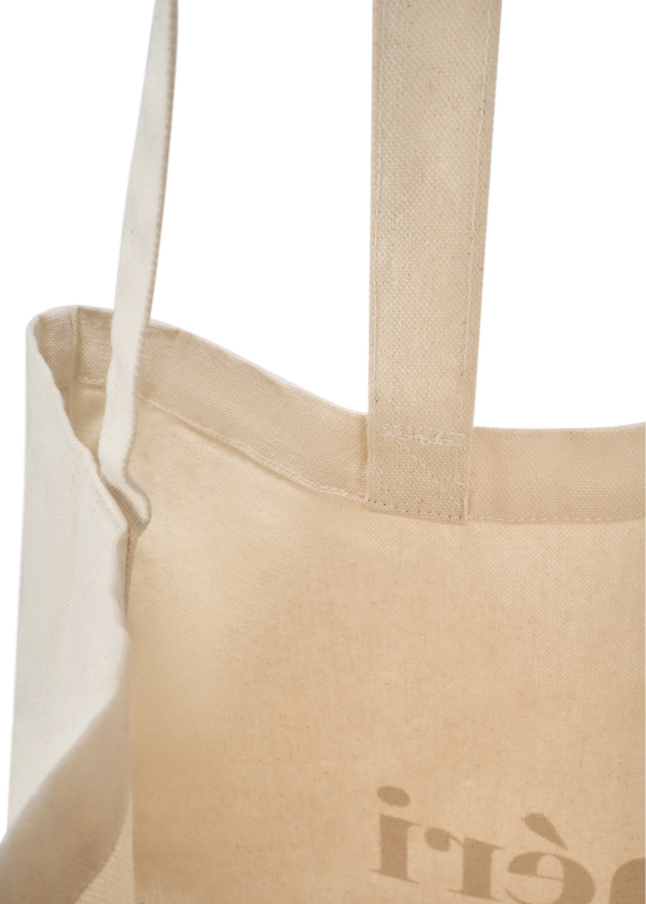 Bawełniana beżowa torebka shopper TOREN-0334-0P(W26)