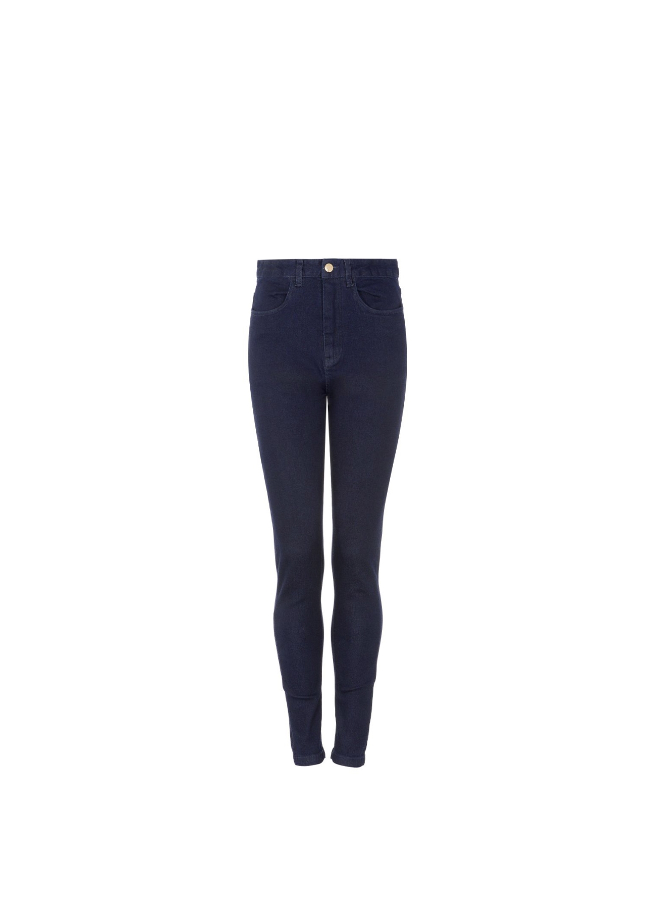 Granatowe spodnie skinny damskie SPODT-0046-69(Z21)-01