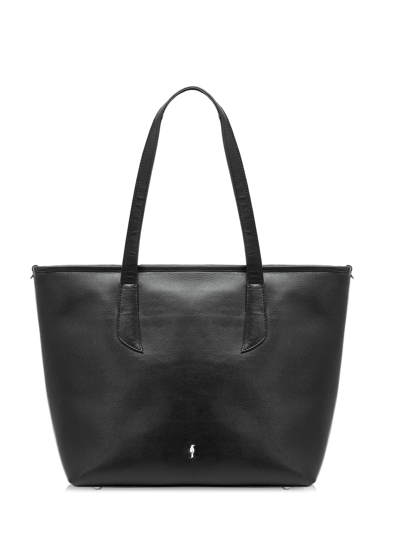 Skórzana czarna torebka shopper damska TORES-1085-99(W25)-01