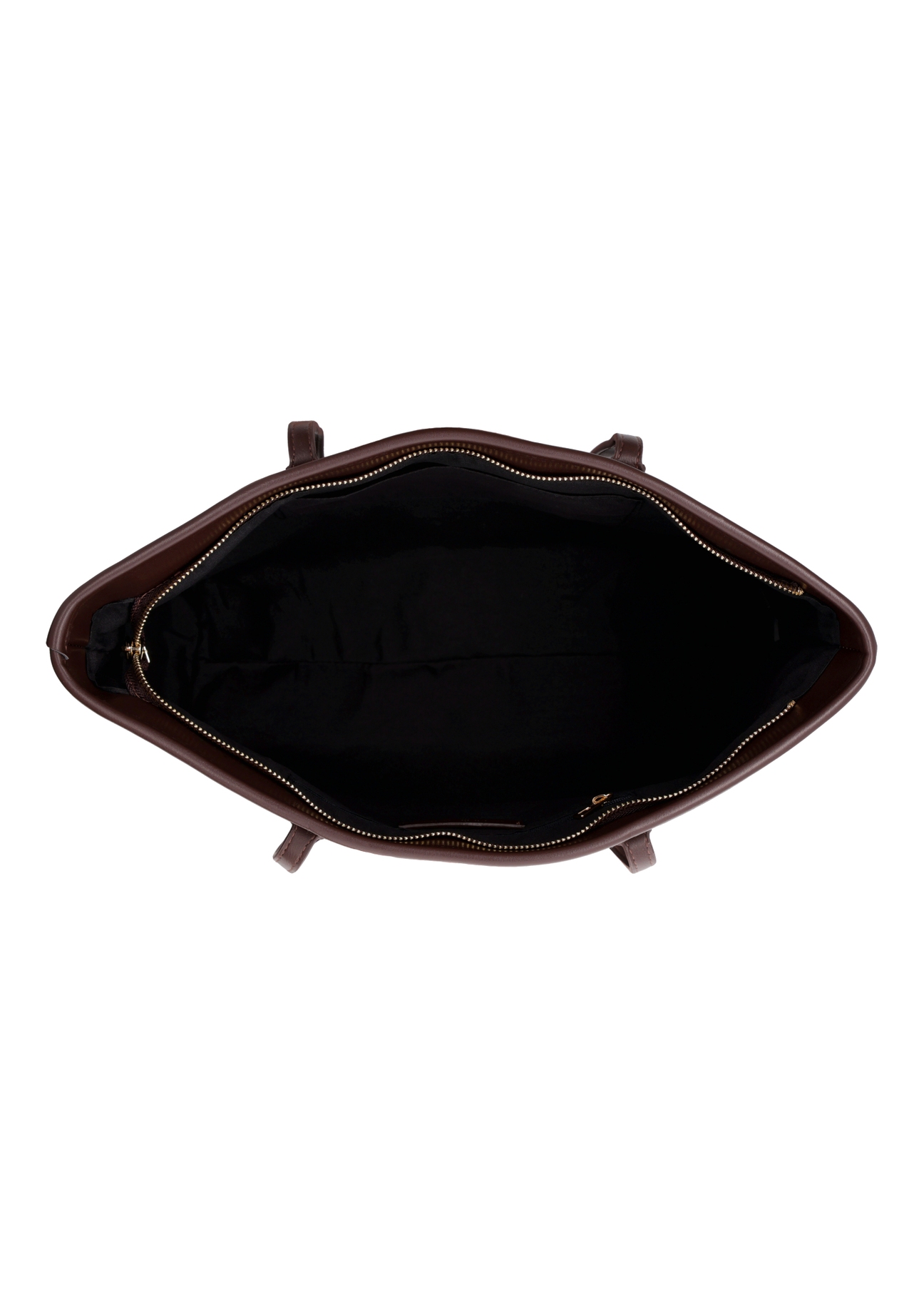 Sygnowana torebka damska shopper TOREC-1299-1P(Z26), widok produktu w środku na białym tle.
