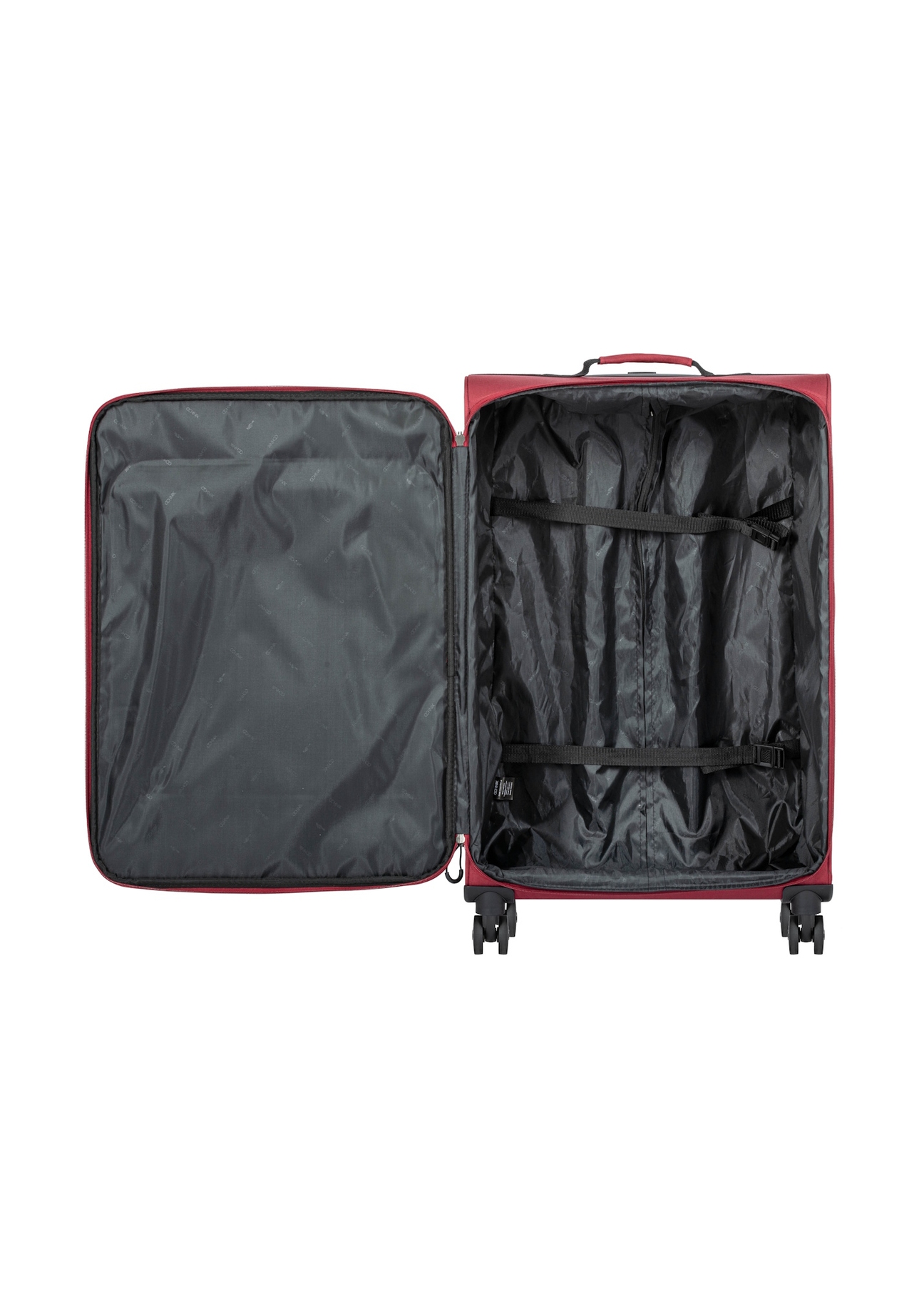 Walizka duża na kółkach WALNY-0045-4B-28(W26), widok produktu w środku na białym tle.