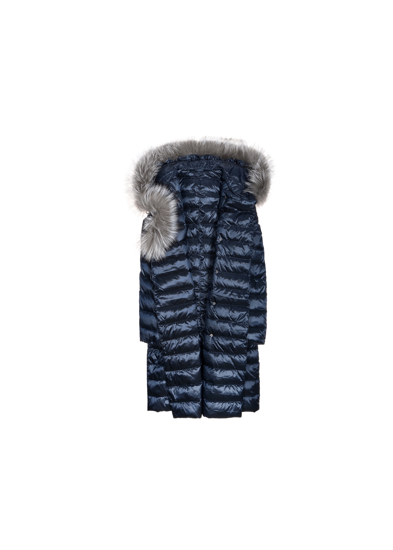 Granatowa puchowa kurtka damska KURDT-0131-69(Z20)-05