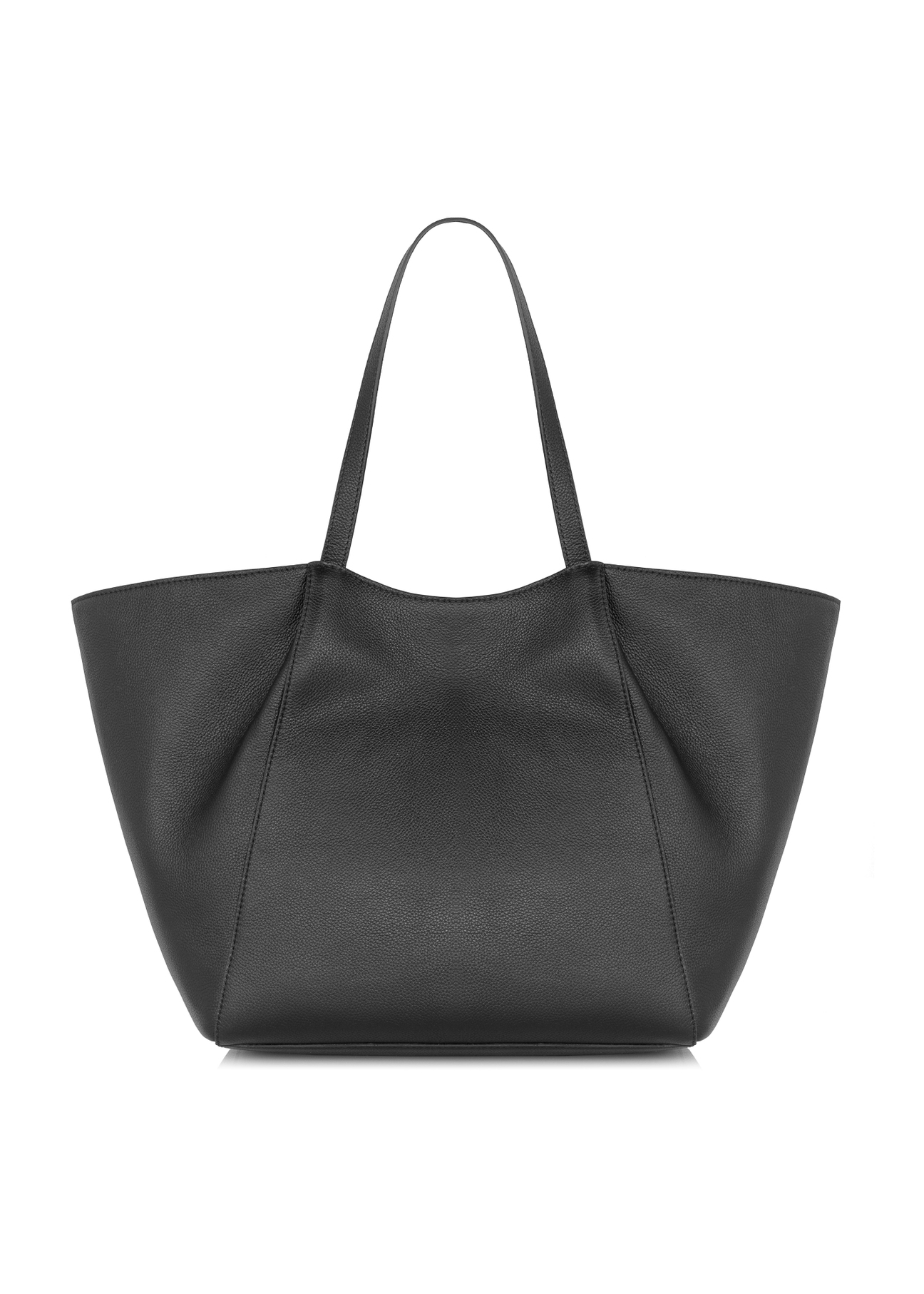 Skórzana czarna torebka shopper damska TORES-1000-99(W24)-05
