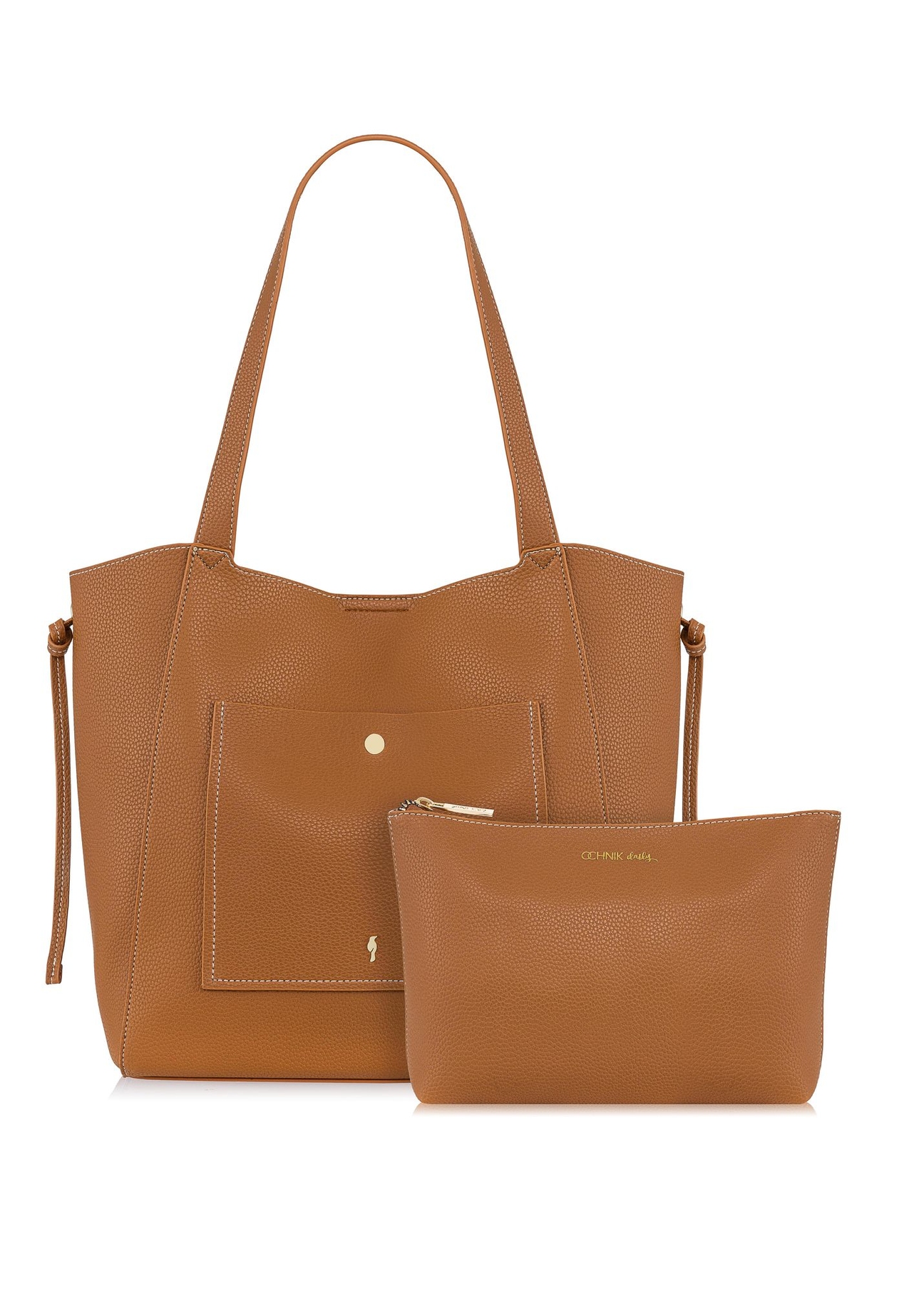 Torebka damska shopper z kosmetyczką TOREC-0751-87(W23)-05
