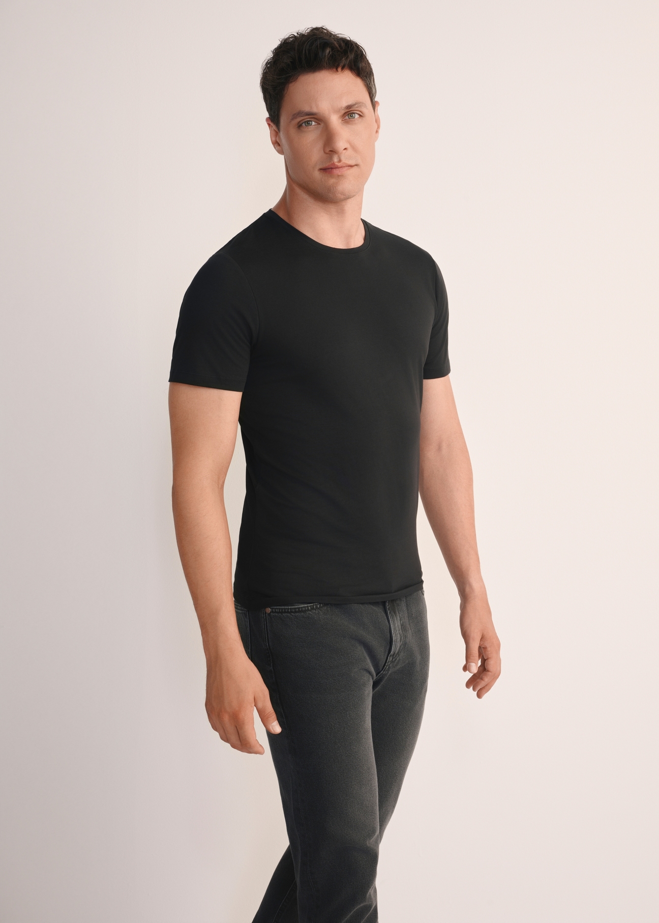 Zestaw T-shirtów męskich basic ZESMT-0040-15(KS)