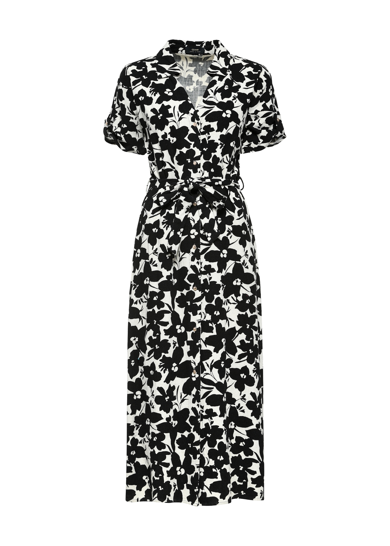 Sukienka damska midi w kwiaty SUKDT-0219-81(W25)