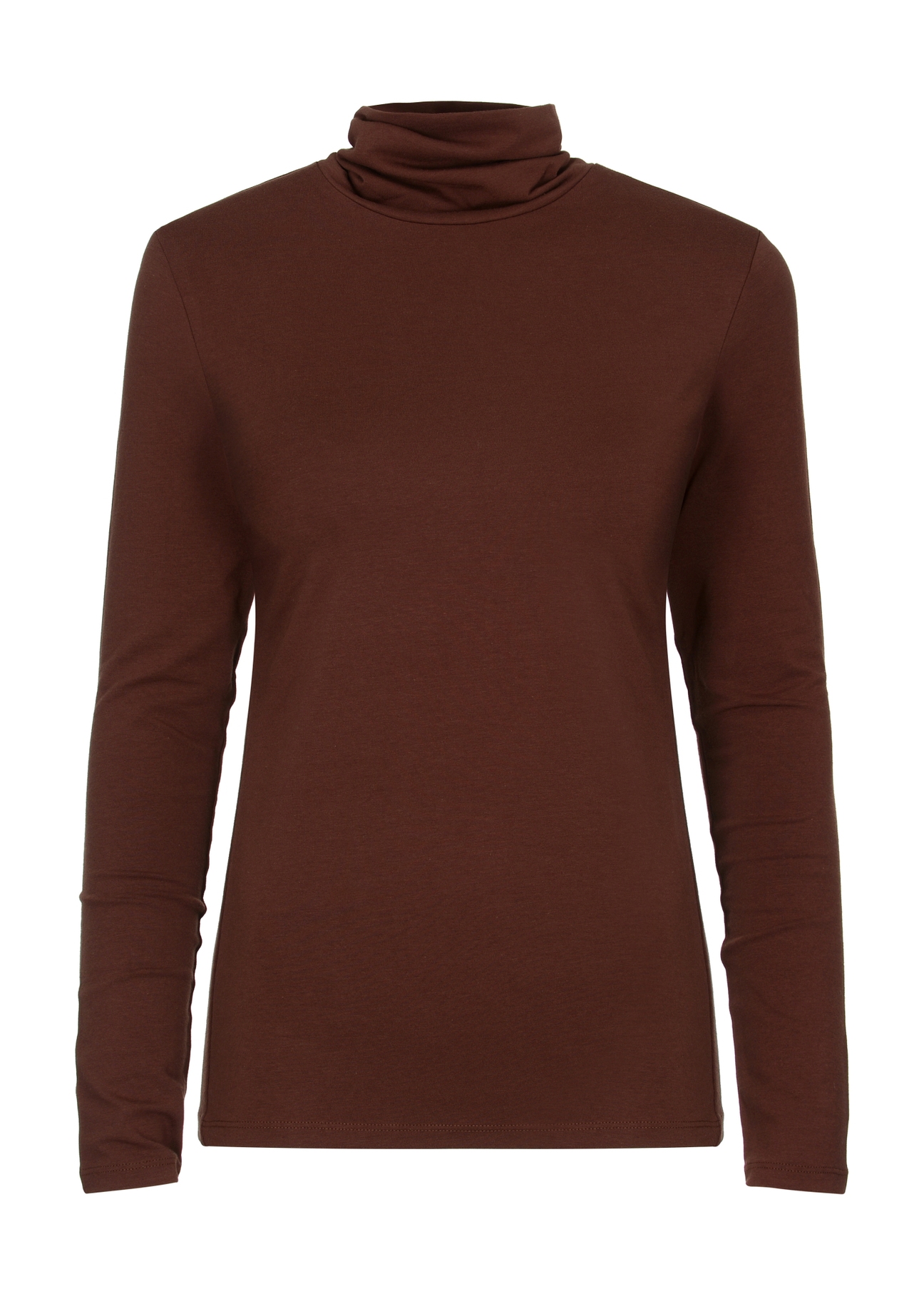 Bluzka longsleeve damska z golfem LSLDT-0040-89(Z23)-04