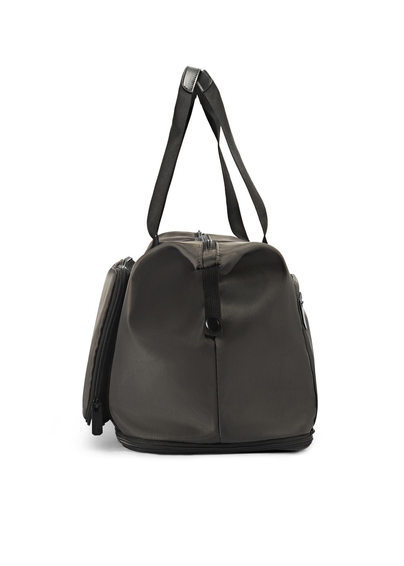 Ciemnoszara torba męska TORMN-0369-95(Z25), widok produktu od boku na białym tle.