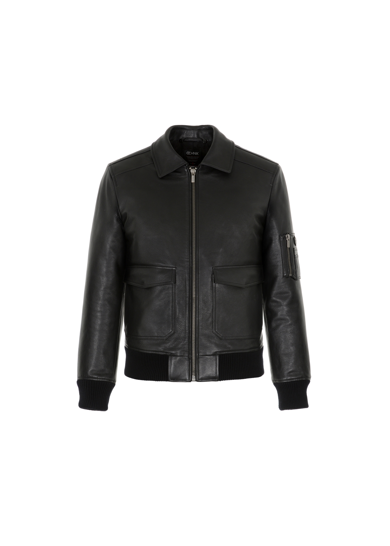 Krótka sportowa kurtka męska bomber jacket KURMS-0206-1148(Z21)-04