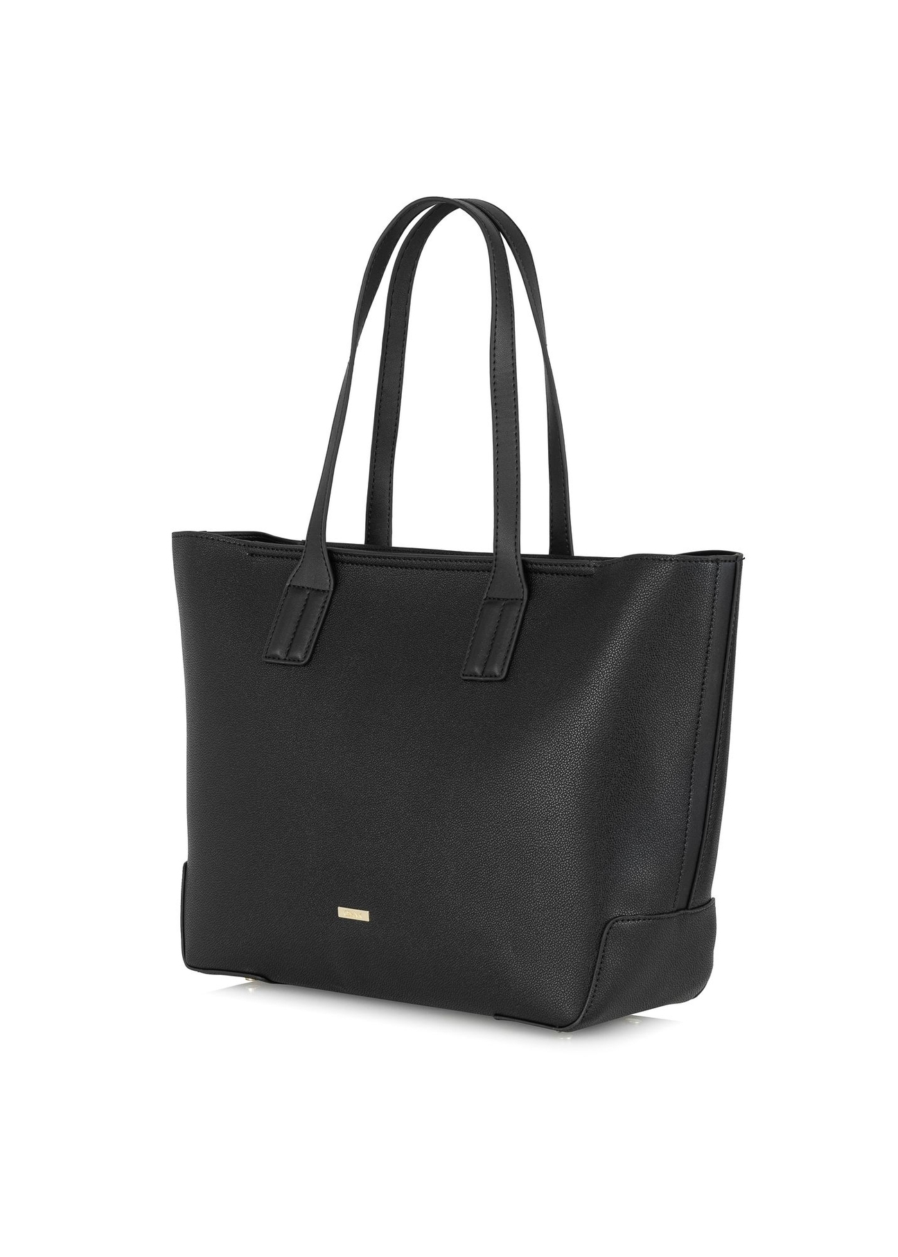 Czarna torebka shopper z imitacji skóry TOREC-0908-99(W24)-02