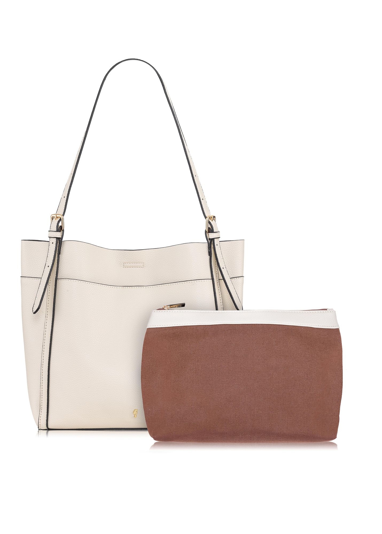 Torebka damska shopper z kosmetyczką TOREC-0779-12(W23)-06