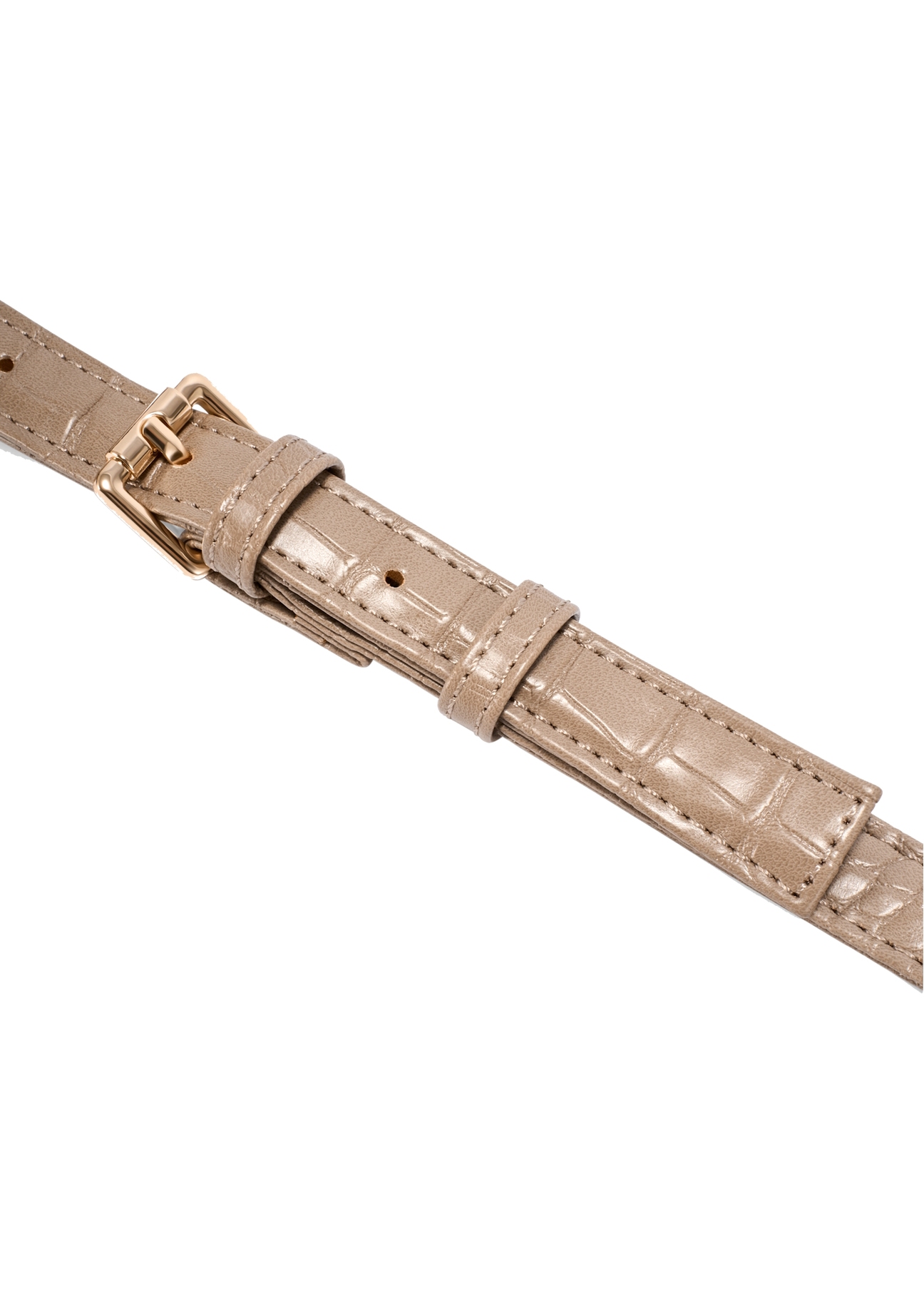 Beżowa półokrągła listonoszka damska TOREC-1184-1D(W26)