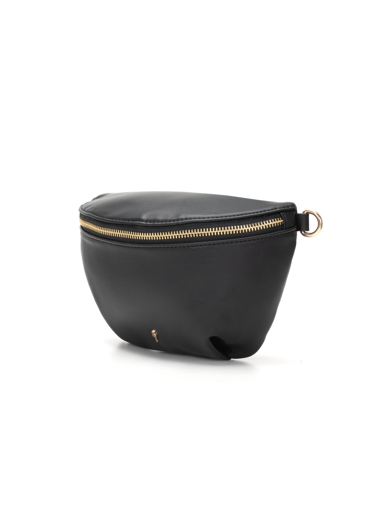 Czarna nerka damska TOREC-1119-99(W26), widok produktu skosem na białym tle.