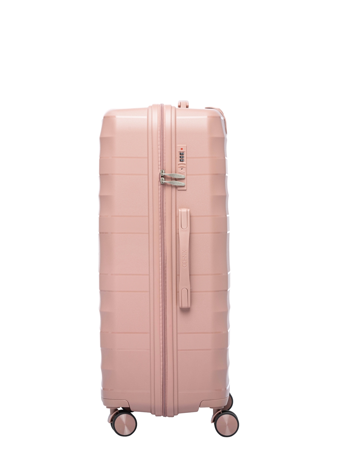 Duża walizka na kółkach WALPP-0024-5B-28(W26), widok produktu od boku na białym tle.