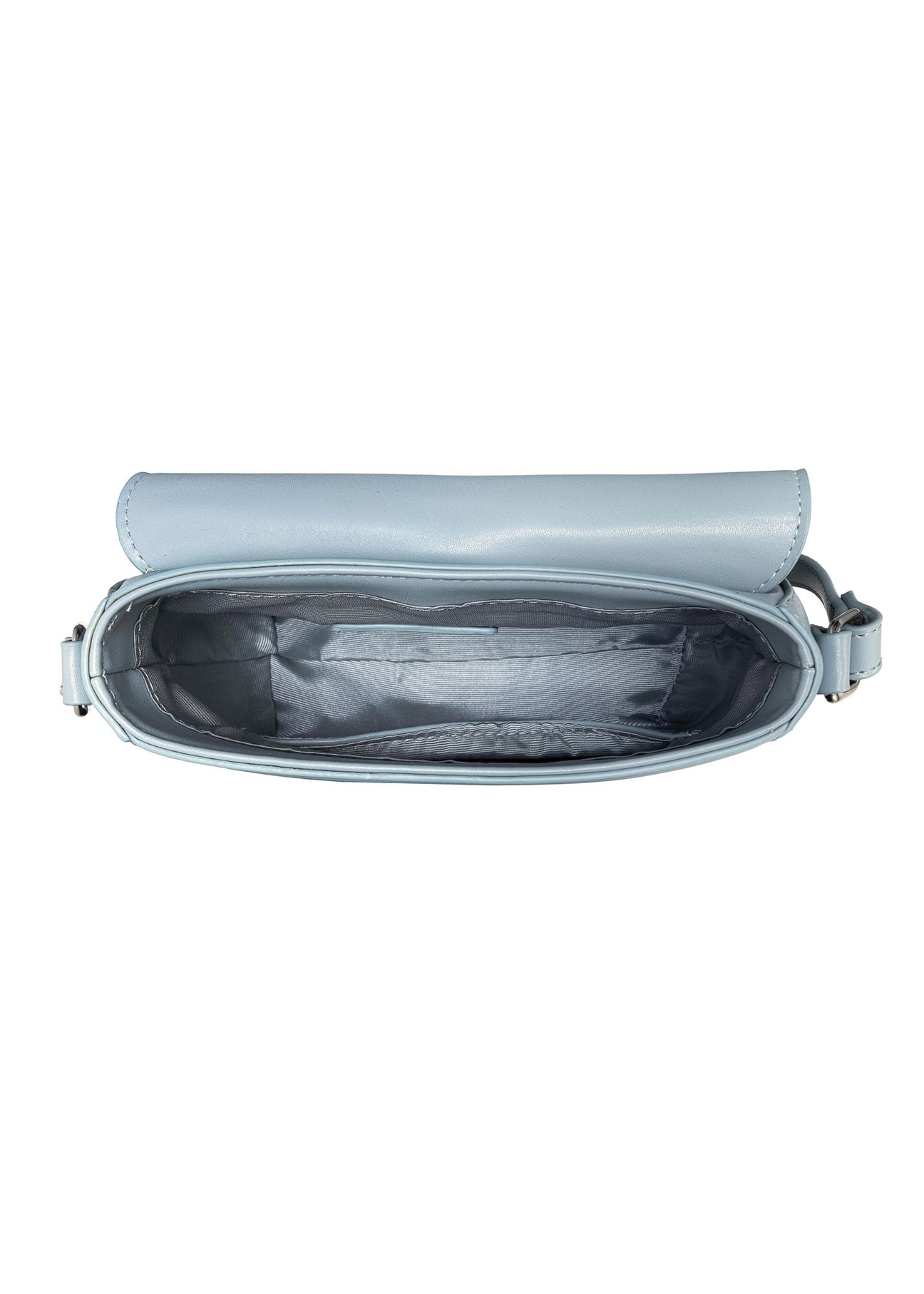 Niebieska torebka damska typu saddle bag TOREC-0758-61(W23)-05