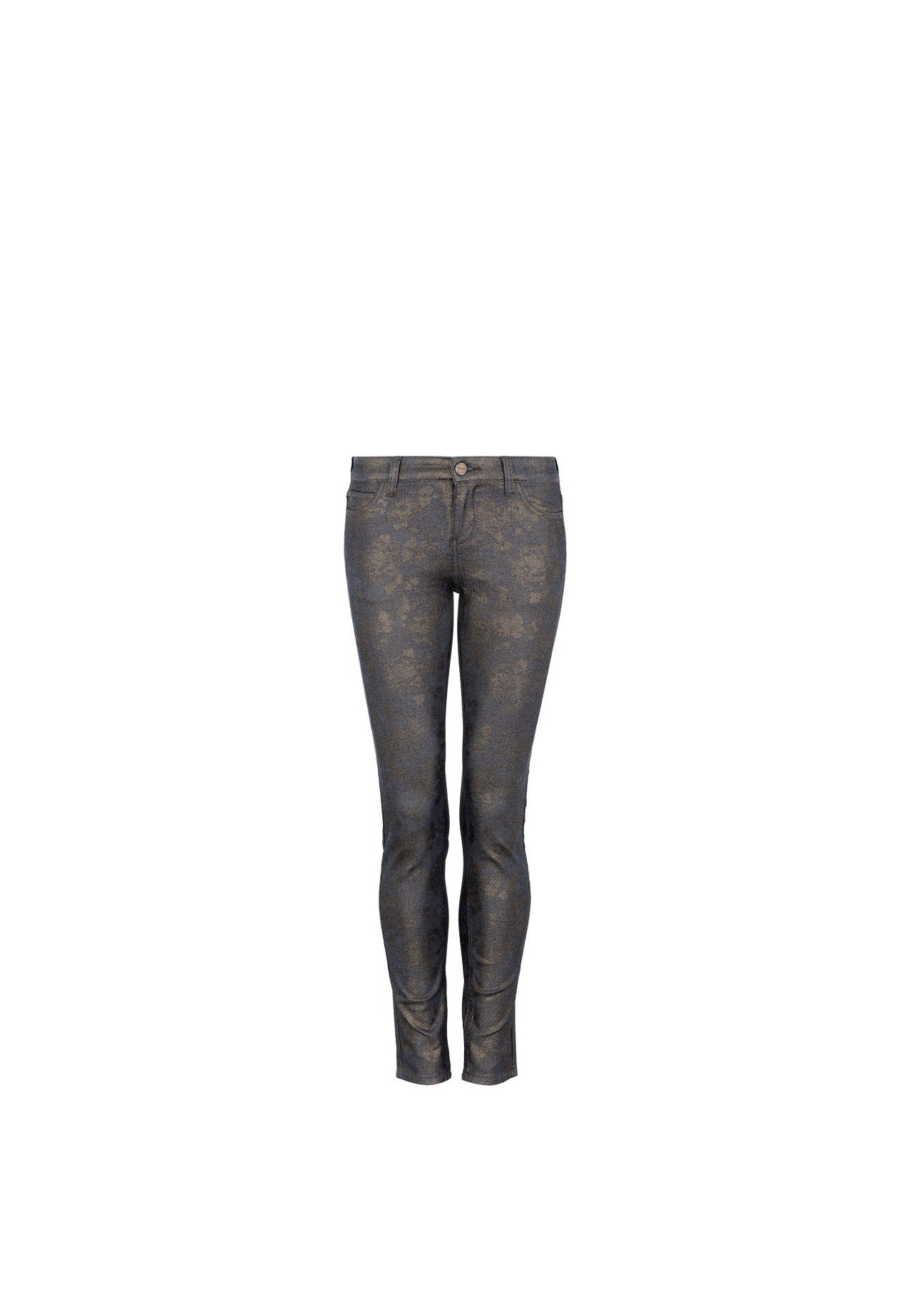 Metaliczne jeansy damskie JEADT-0002-69(Z17)-01