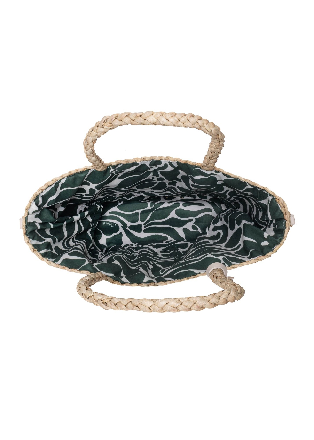 Beżowy shopper ze słomki naturalnej TOREC-0939-81(W24)-06