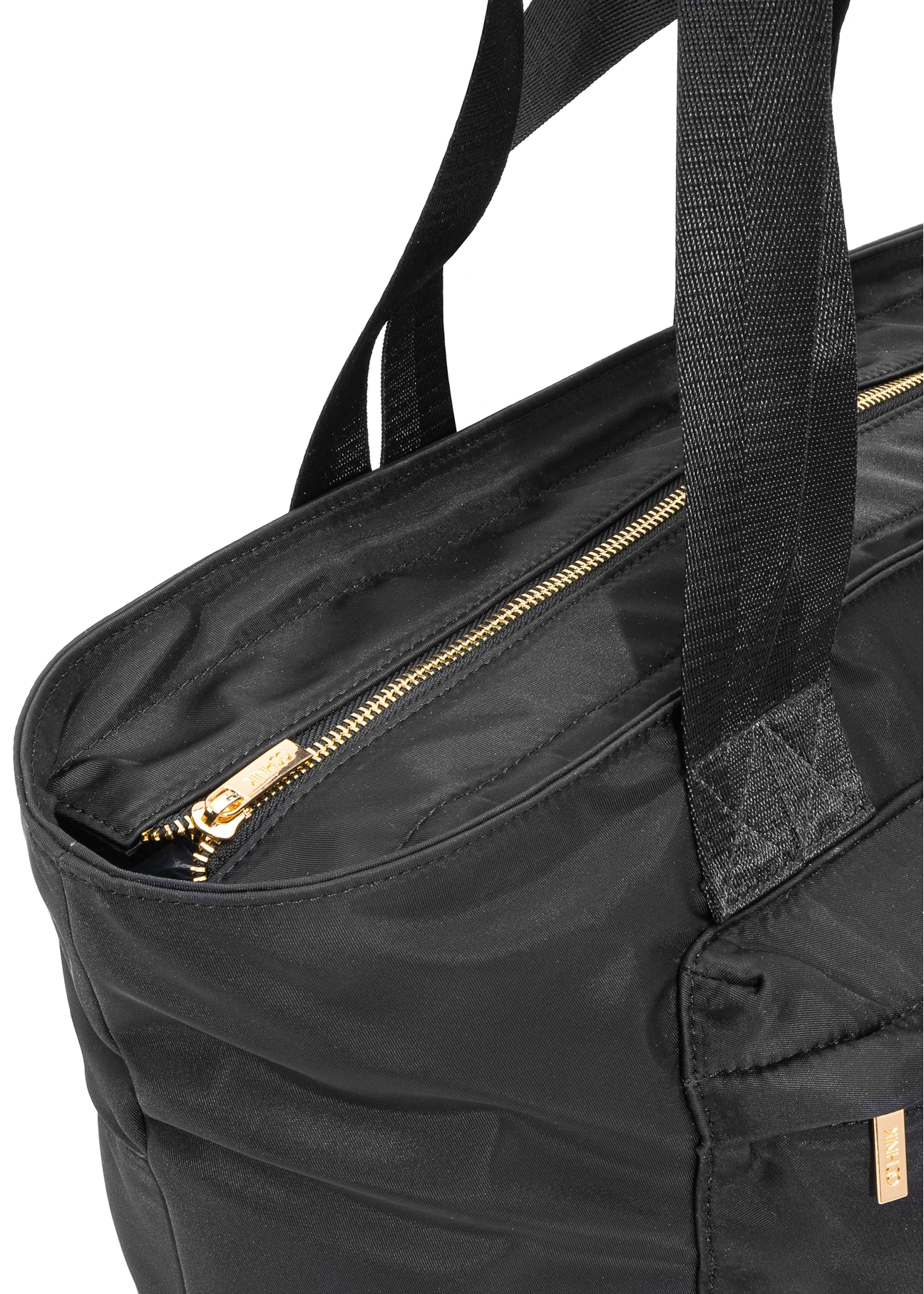 Czarna duża torebka shopper TOREN-0325-99(Z25)