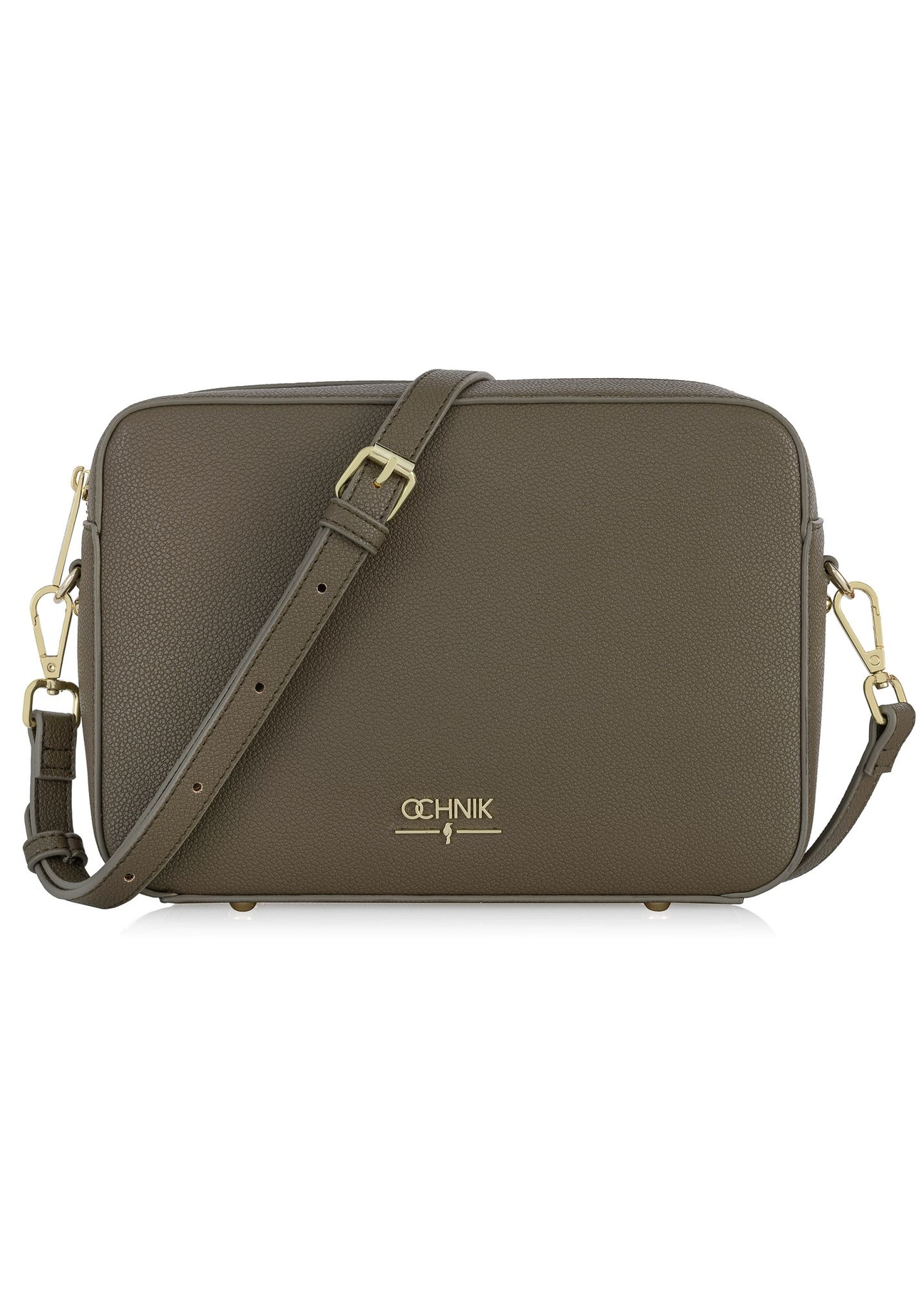 Klasyczna torebka damska w kolorze khaki TOREC-0003F-55(W24)-01