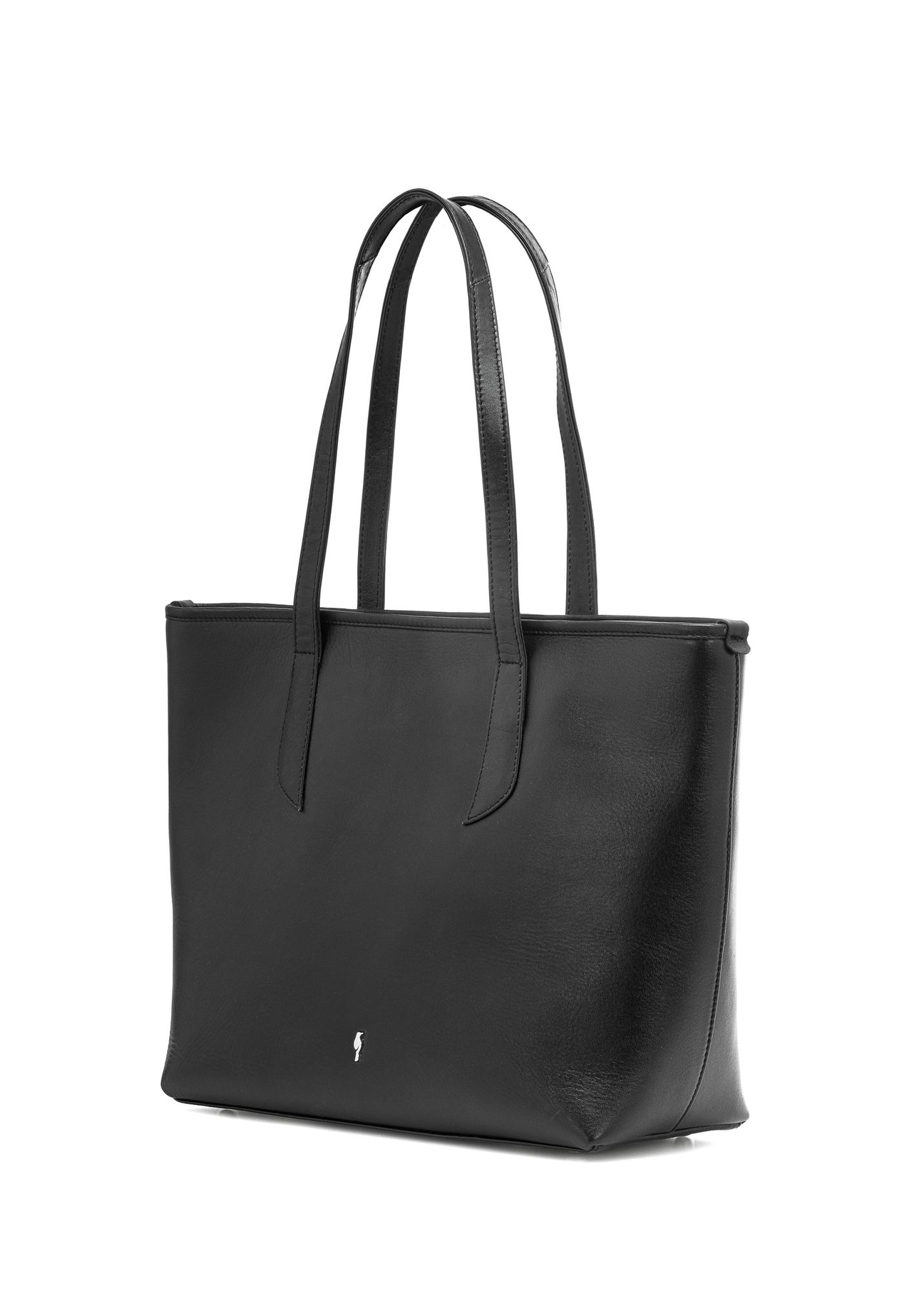 Skórzana czarna torebka shopper damska TORES-1085-99(W25)-02