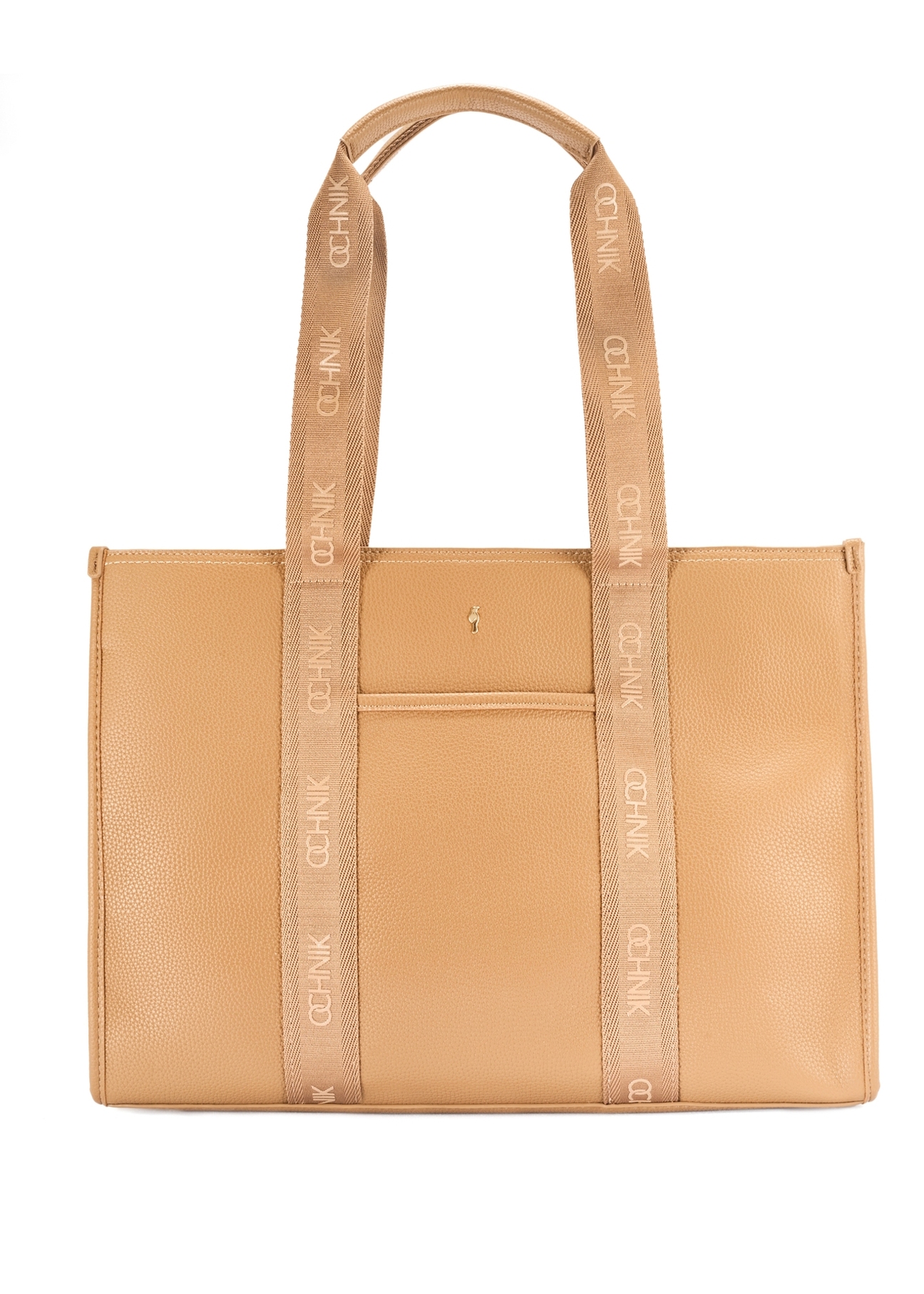 Duża torebka shopper camelowa TOREC-0977A-24(Z25)