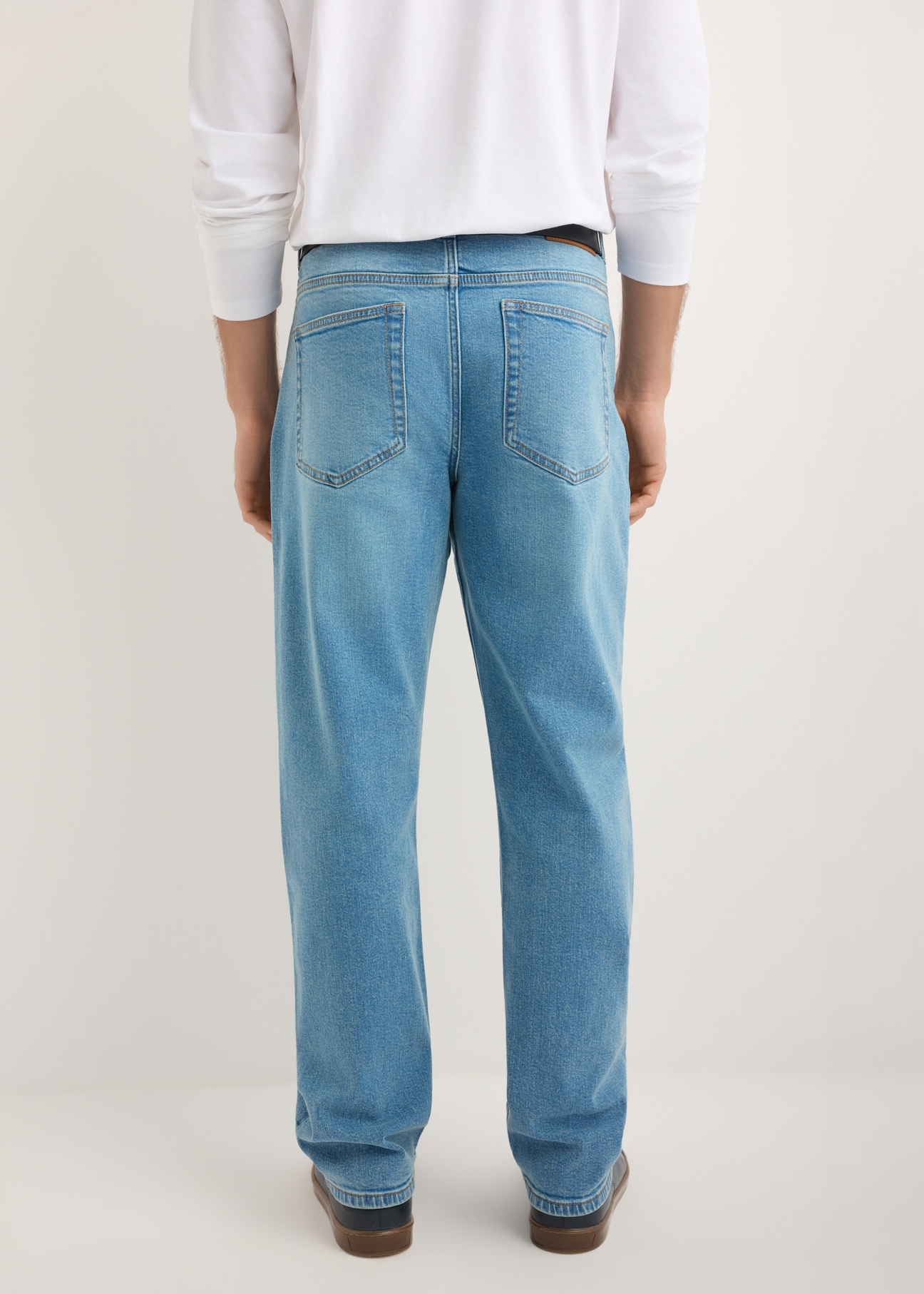 Niebieskie spodnie jeansowe męskie JEAMT-0025-7A(Z26)