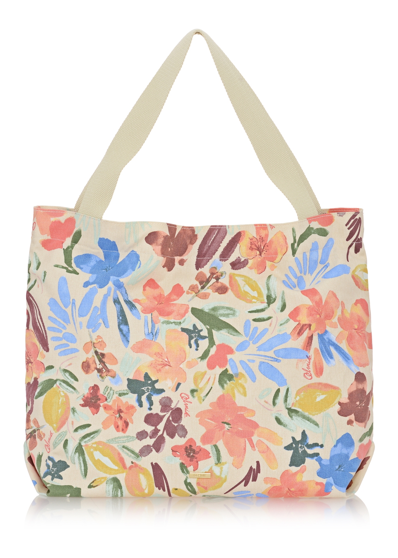 Kwiecista torebka damska shopper TOREN-0251-15(W23)-01