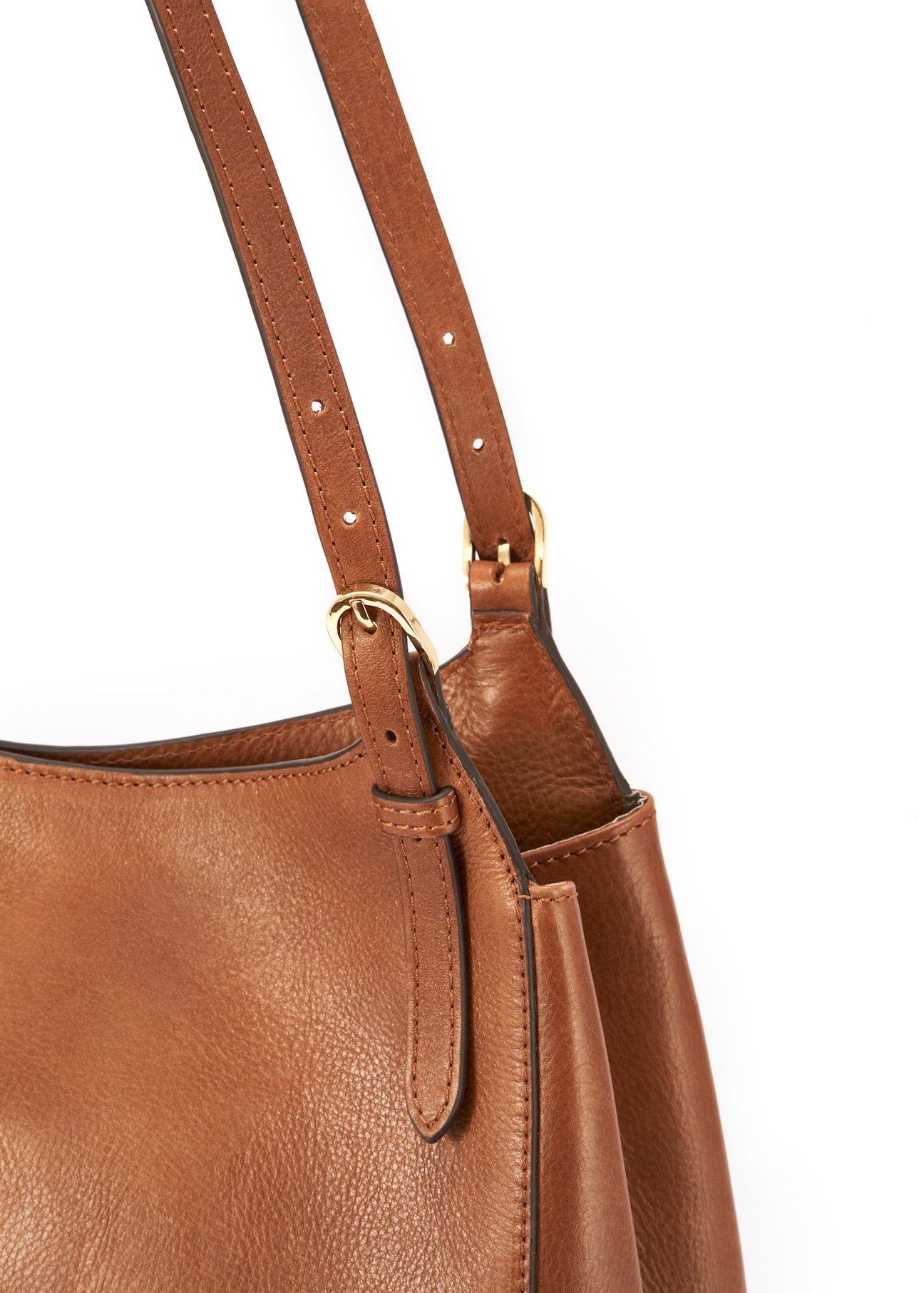 Brązowa skórzana torebka damska TORES-1106-1F(W26)