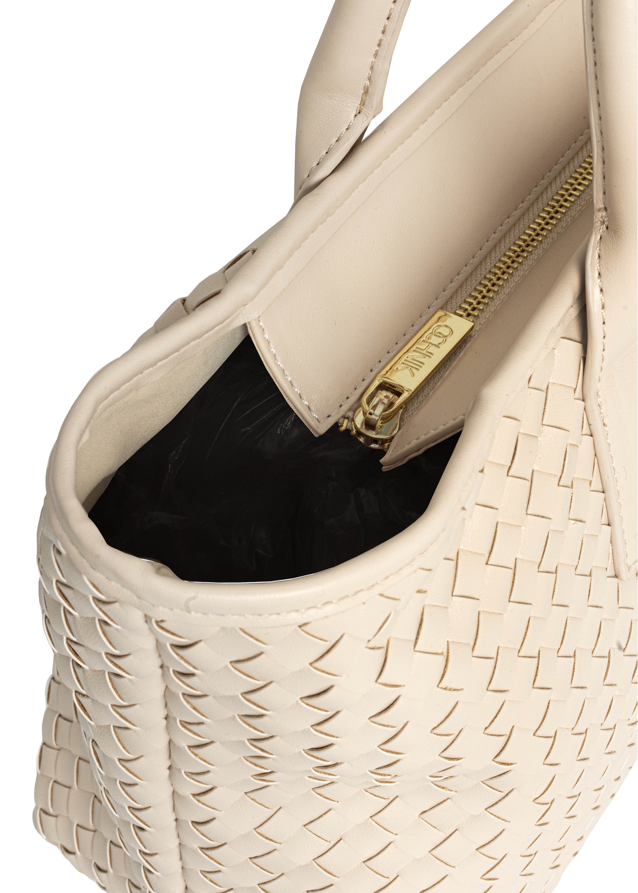 Kremowa torebka shopper damska TOREC-1008-12(W25)