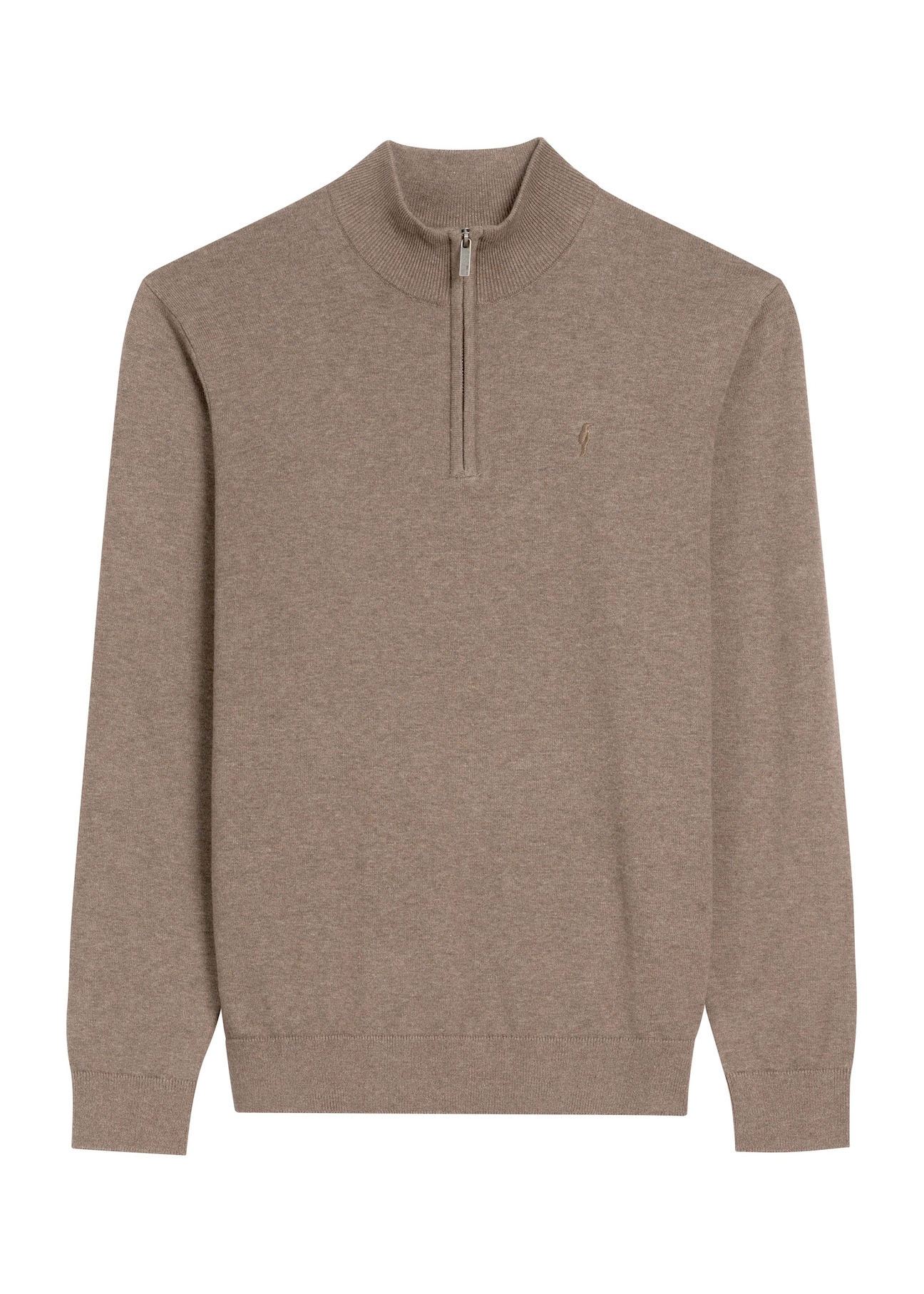 Camelowy sweter męski SWEMT-0174-1D(Z26)