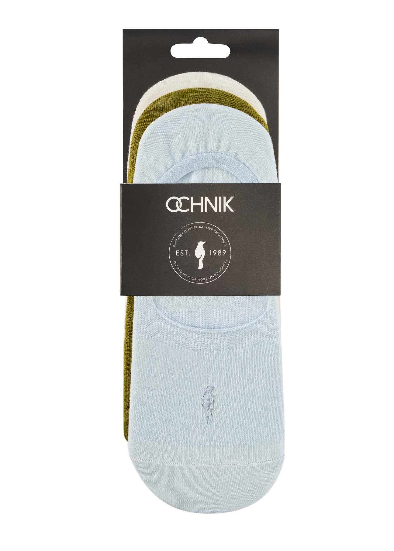 Zestaw stopek damskich ZESDT-0029-7A(W26)- widok produktu od góry, na białym tle. 