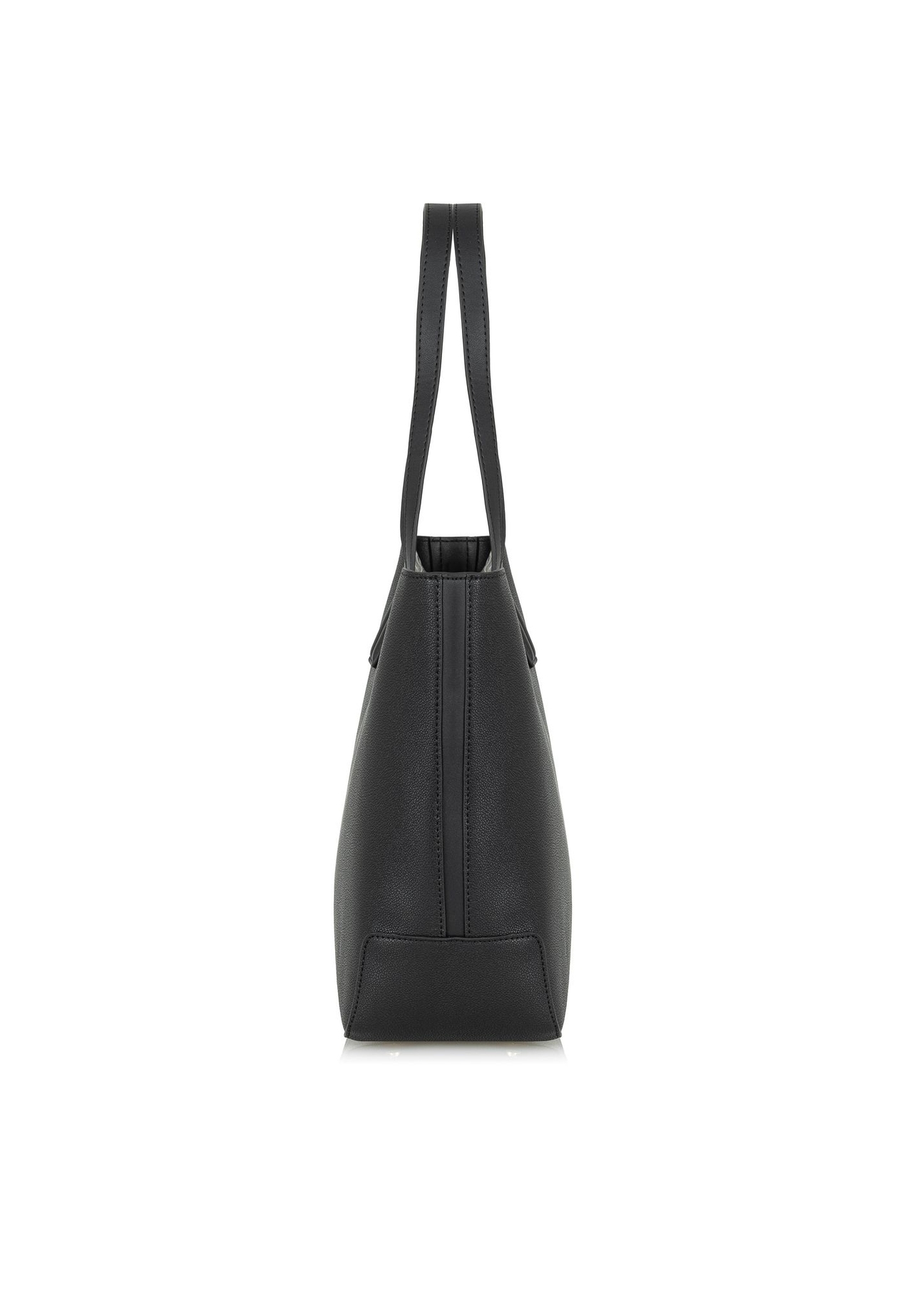 Czarna torebka shopper z imitacji skóry TOREC-0908-99(W24)-03
