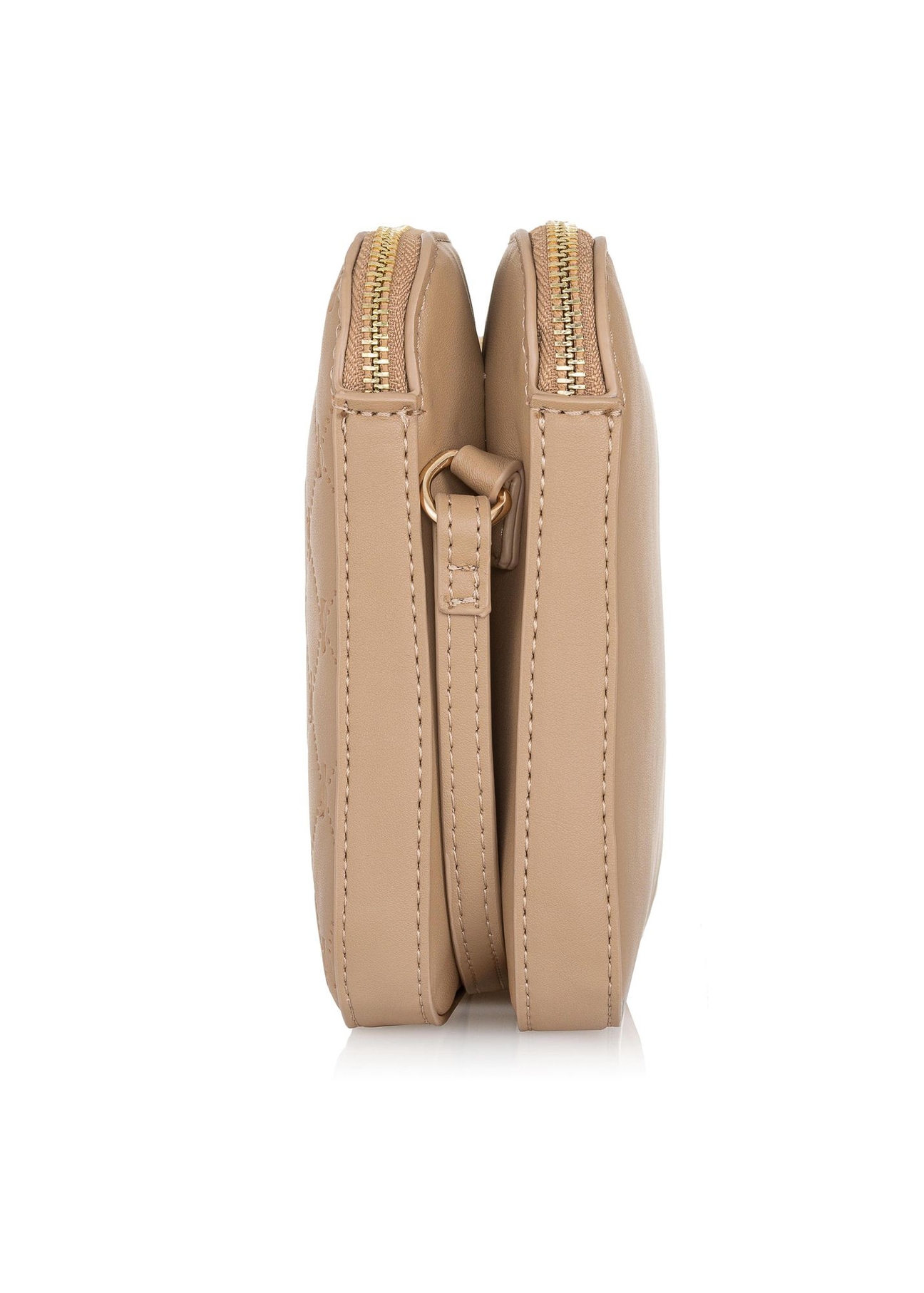 Beżowa torebka damska z monogramem TOREC-0522B-82(Z23)-03