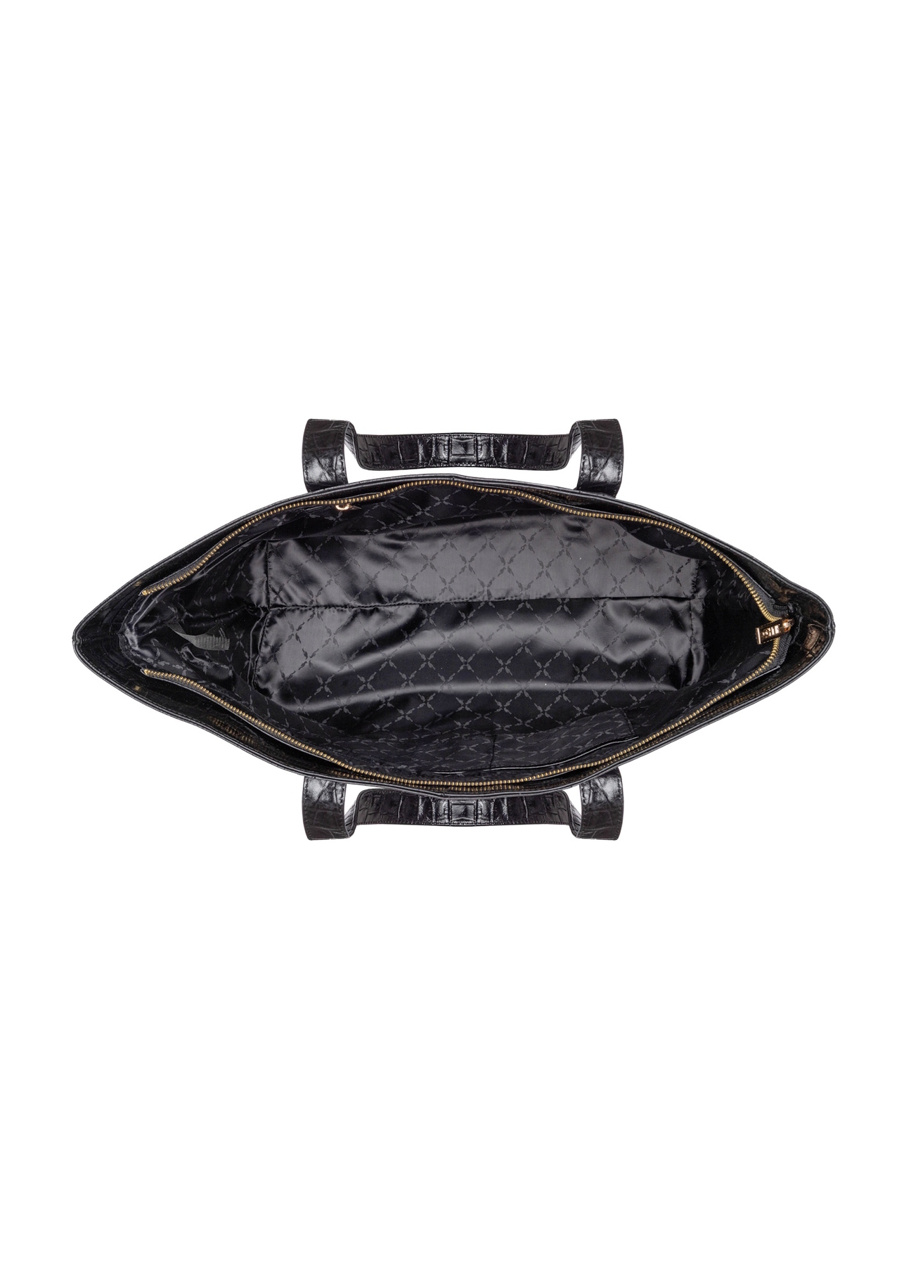 Torebka shopper damska croco TORES-0700C-9G(W26), widok produktu w środku na białym tle.